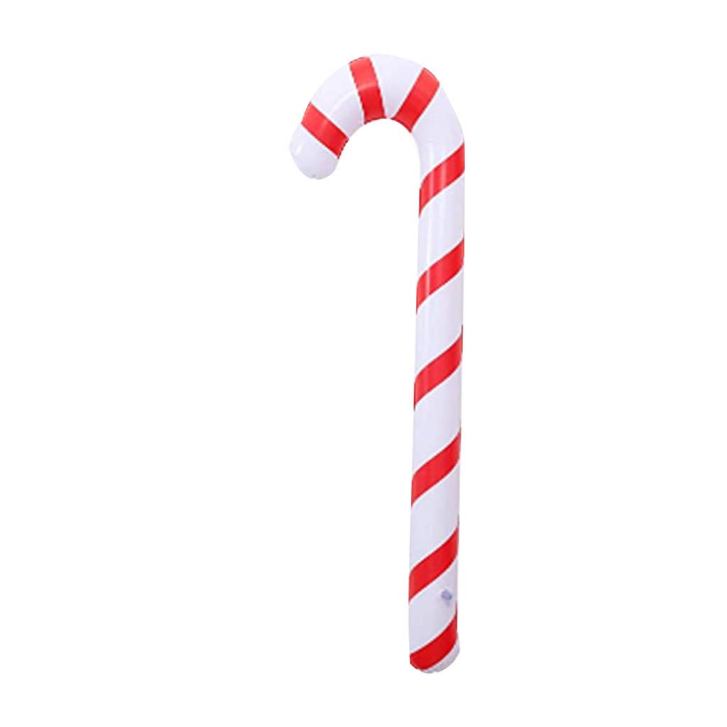 Christmas Inflatable Candy Canes - 6ft Holiday Party Decorations, Outdoor Yard Inflatable Balloons for Xmas Tree Decor, Festive Home & Garden Decoration (1pc) - Perfect for Front Lawn, Porch & Indoor Holiday Parties