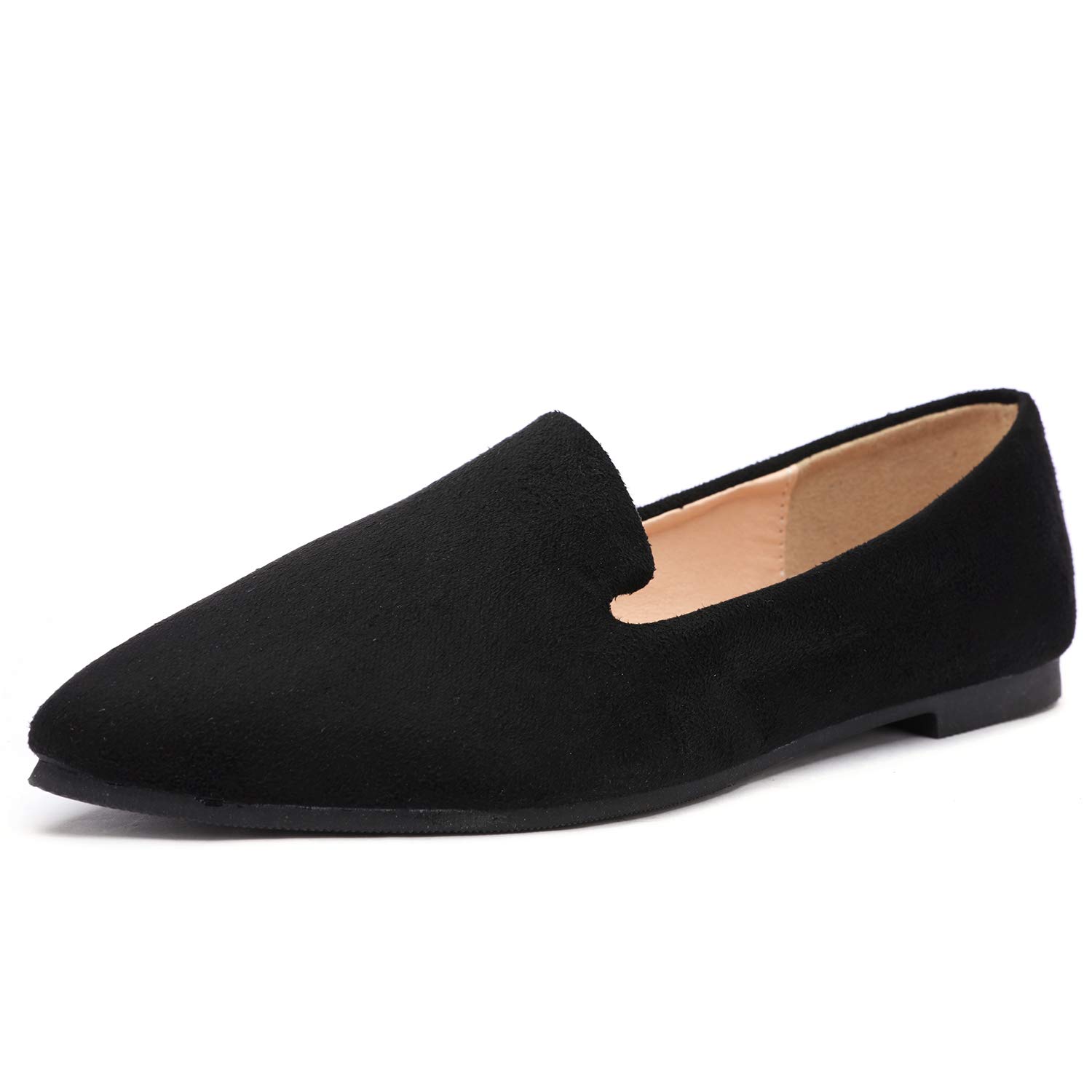Women's Pointed Toe Loafers - Slip On Casual Ballet Flats for Ladies | Comfortable Dress Shoes for Work, Office & Everyday Wear