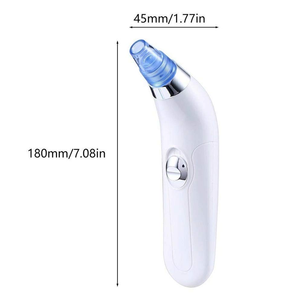 House of Sensation Pore Cleaner Kit - 4 Changeable Probes, Rechargeable Blackhead Remover Vacuum with Strong Suction - Facial Cleansing Device for Face, Nose & Skin - Perfect for Acne Prone & Oily Skin Care Routine