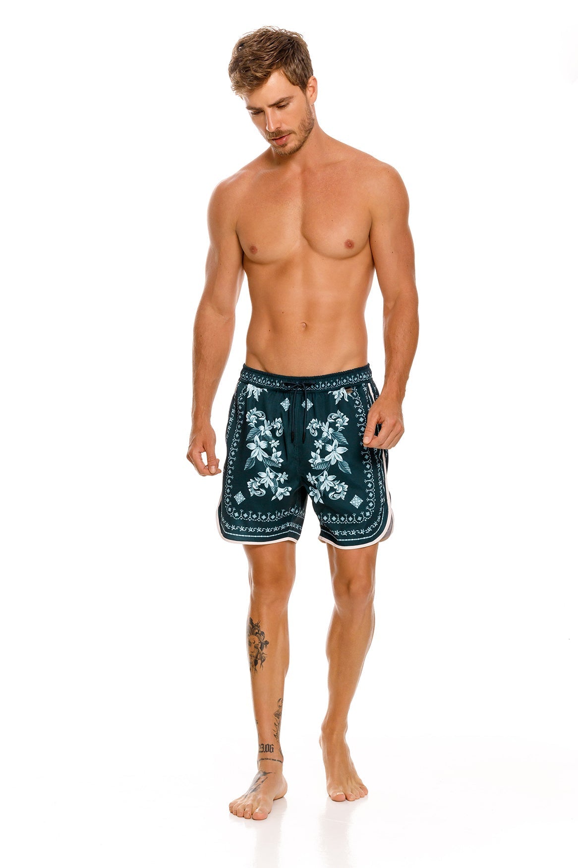 Liam Men's Quick-Dry Swim Trunks with Mesh Lining - Comfortable Beach Shorts for Swimming, Surfing & Vacation