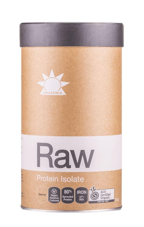 Amazonia Raw Protein Isolate Powder - 100% Organic Plant-Based Vegan Protein for Muscle Recovery & Weight Loss - Perfect for Smoothies, Baking & Post-Workout Shakes