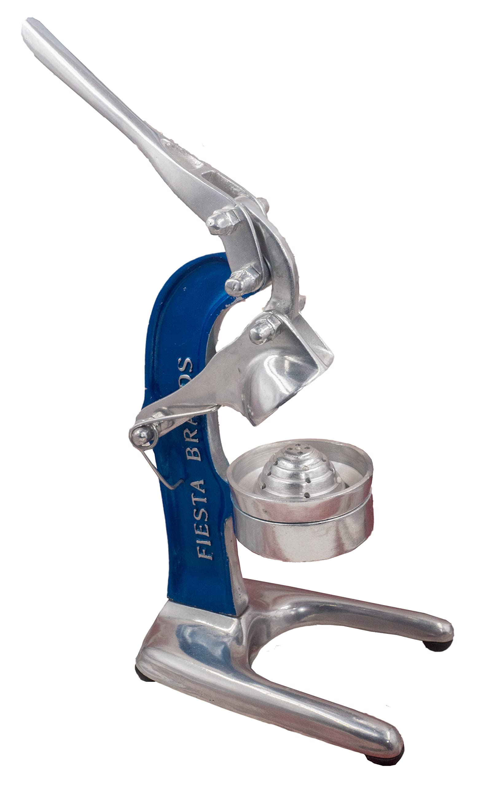 Premium Vintage Cast Aluminum Citrus Juicer - Mexican Orange & Lemon Press Machine for Fresh Juice - Large Antique Style Countertop Squeezer (Sky Blue) - Perfect for Homemade Lemonade, Cocktails & Healthy Drinks