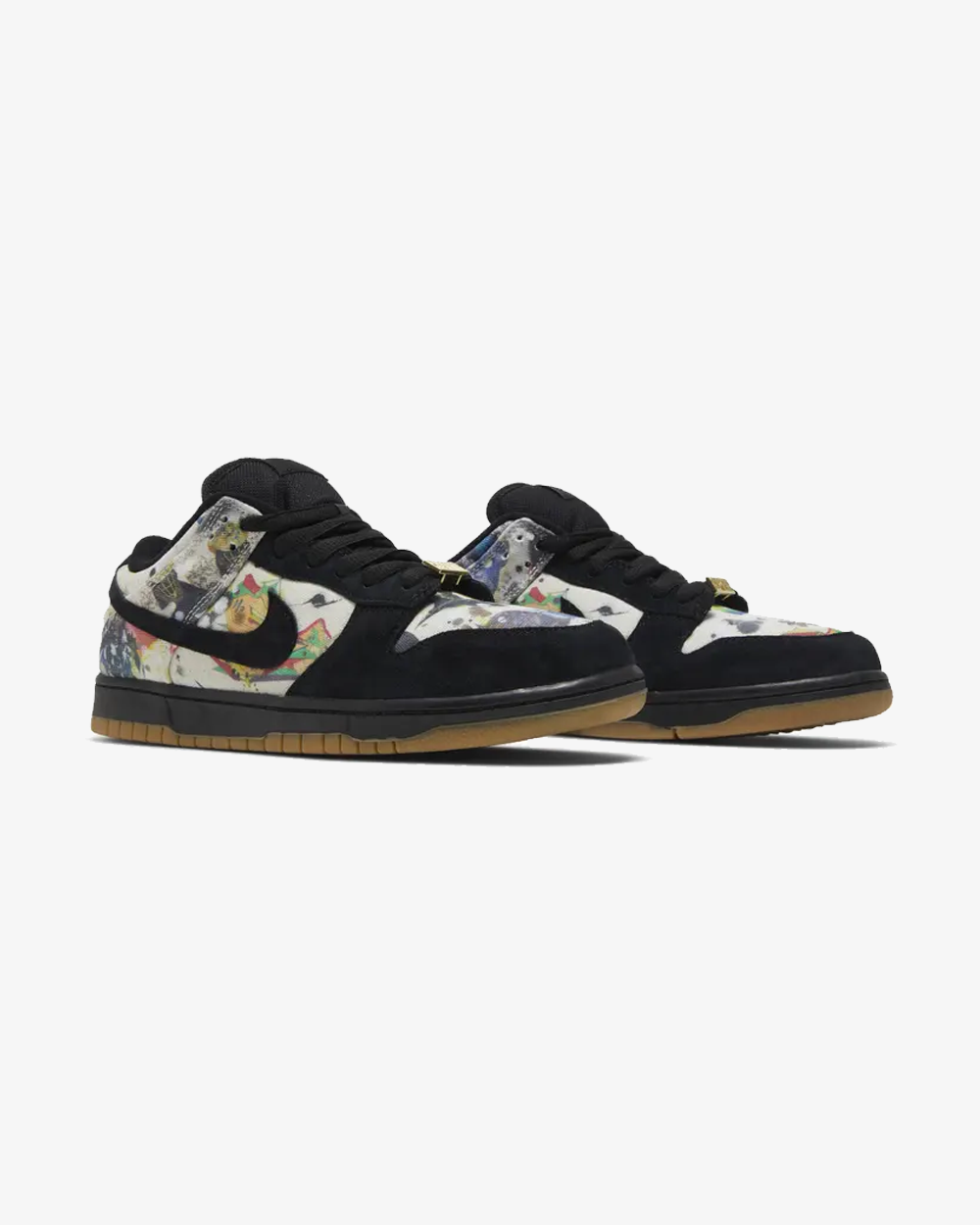 Nike x Supreme SB Dunk Low Rammellzee Sneakers - Limited Edition Collaboration for Skateboarding & Streetwear Fashion
