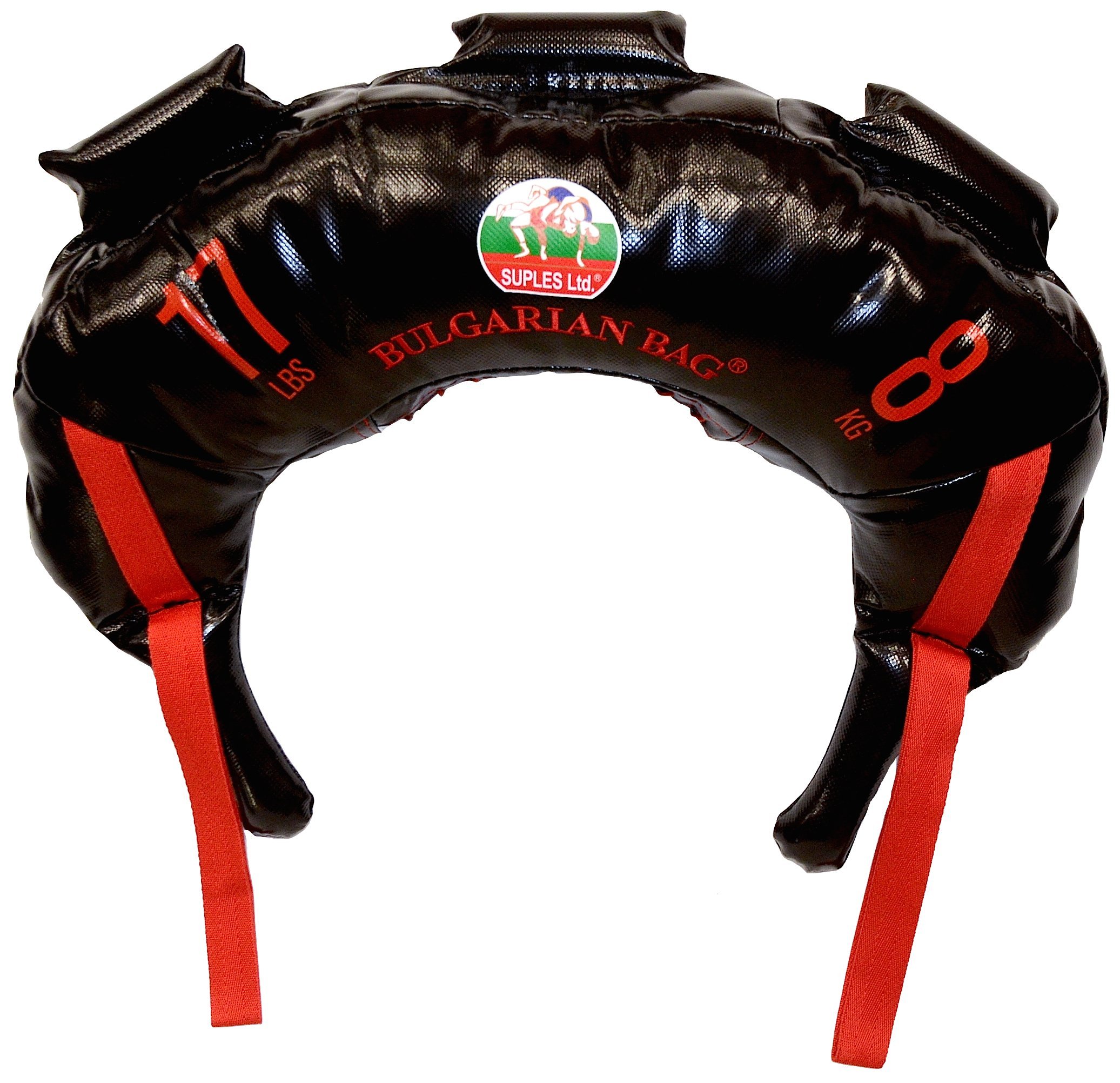 Suples Bulgarian Bag - Durable Black PVC Kettlebell for CrossFit, Strength Training & Functional Fitness Workouts