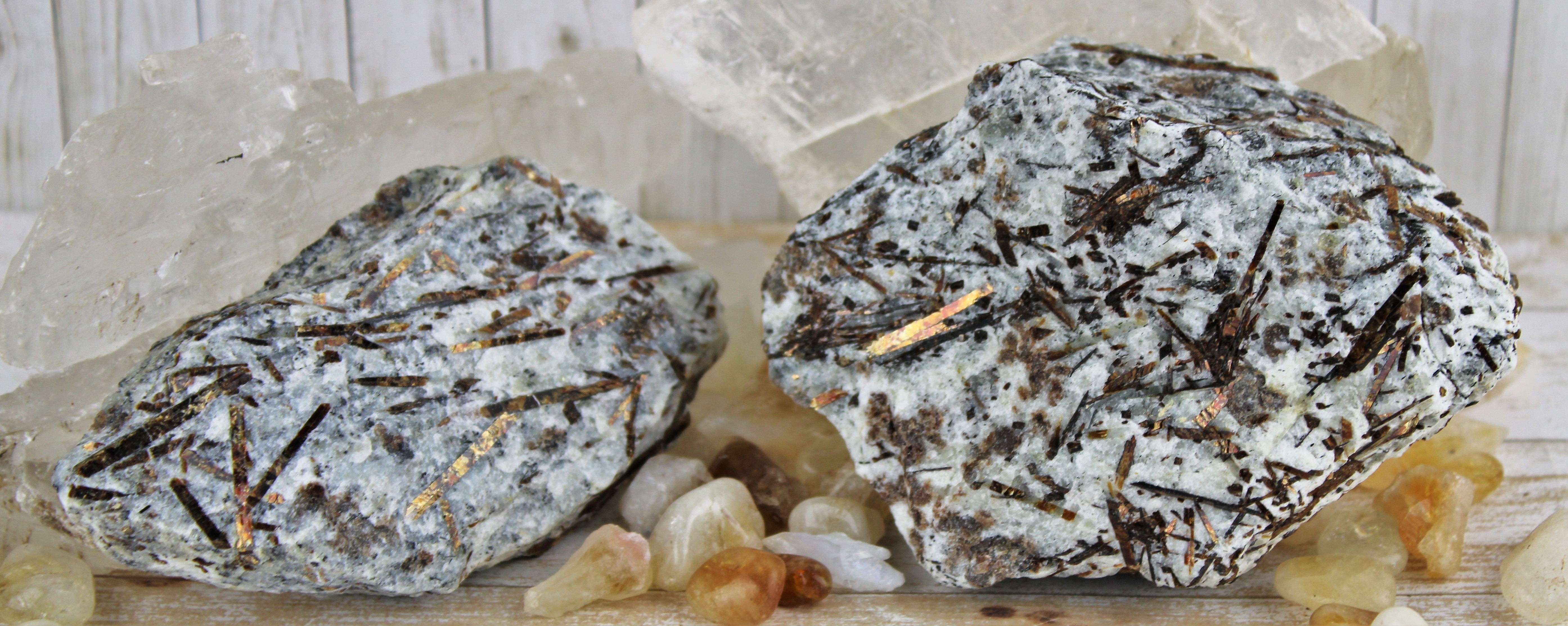 Natural Astrophyllite Crystal Specimen - Rare Mineral Collectors' Gemstone for Healing, Meditation & Home Decor