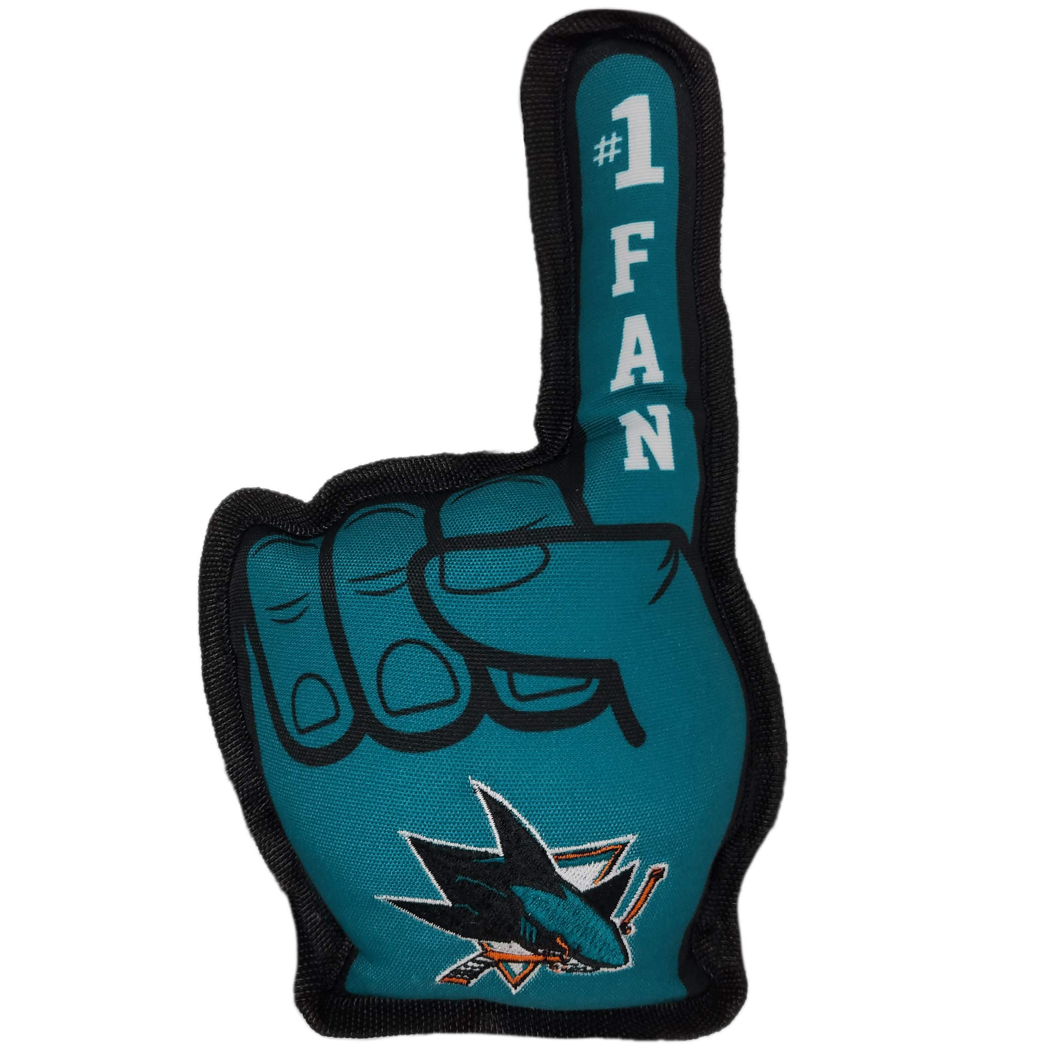 San Jose Sharks NHL Dog Toy for Aggressive Chewers - Durable Pet Chew Toy with Squeaker for Dogs & Cats - Best Tough Chew Toy for Sports Fan Pets - Perfect for Playtime & Training Sessions