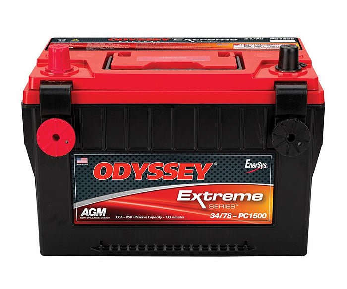 Odyssey Extreme Series ODX AGM34 78/PC1500 Group Size 34/78 AGM Battery - High-Performance Power for Cars, Trucks, RVs & Marine Applications