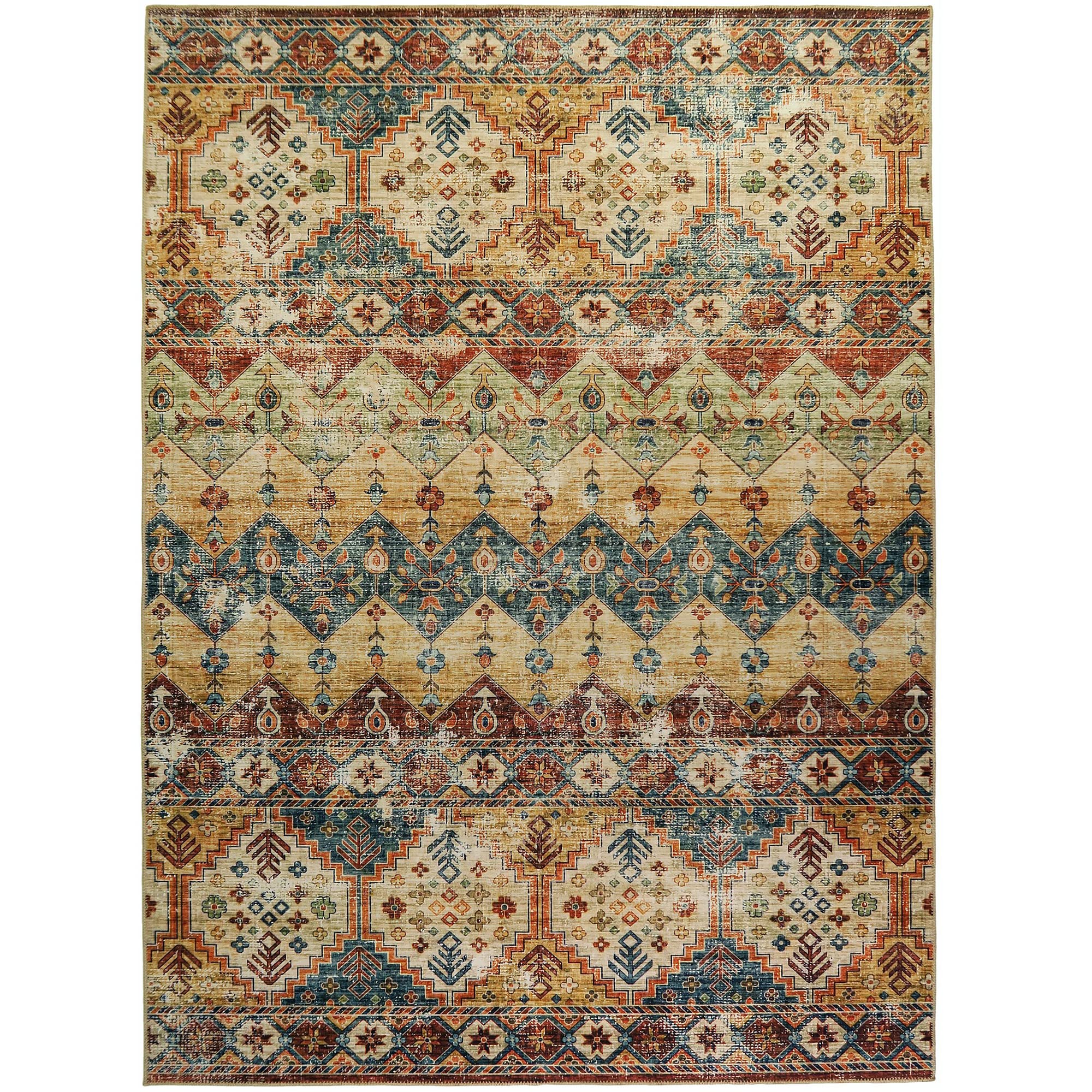 Marrakesh Homefires 5'x7' Oriental Bohemian Style Area Rug - Perfect for Living Room, Bedroom & Boho Home Decor