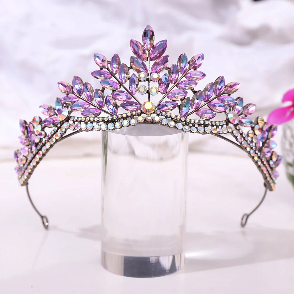Sparkling Crystal Tiara for Women - Elegant Bridal Wedding Crown Headpiece for Princess Party, Prom, Pageant, and Special Occasions