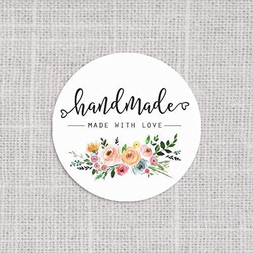 120Pcs Handmade Floral Stickers - DIY Labels for Gifts & Crafts