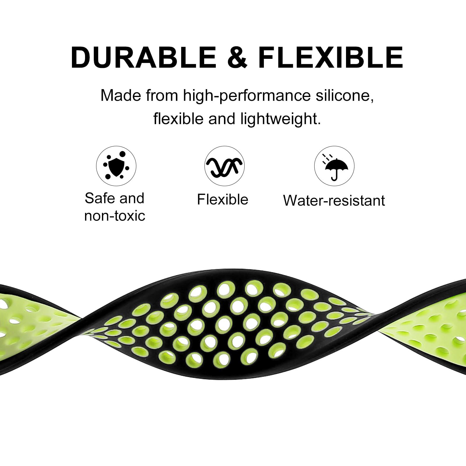 Universal 18mm 20mm 22mm 24mm Quick Release Silicone Watch Band Replacement - Durable Rubber Strap for Men & Women, Perfect for Sports, Swimming & Daily Wear
