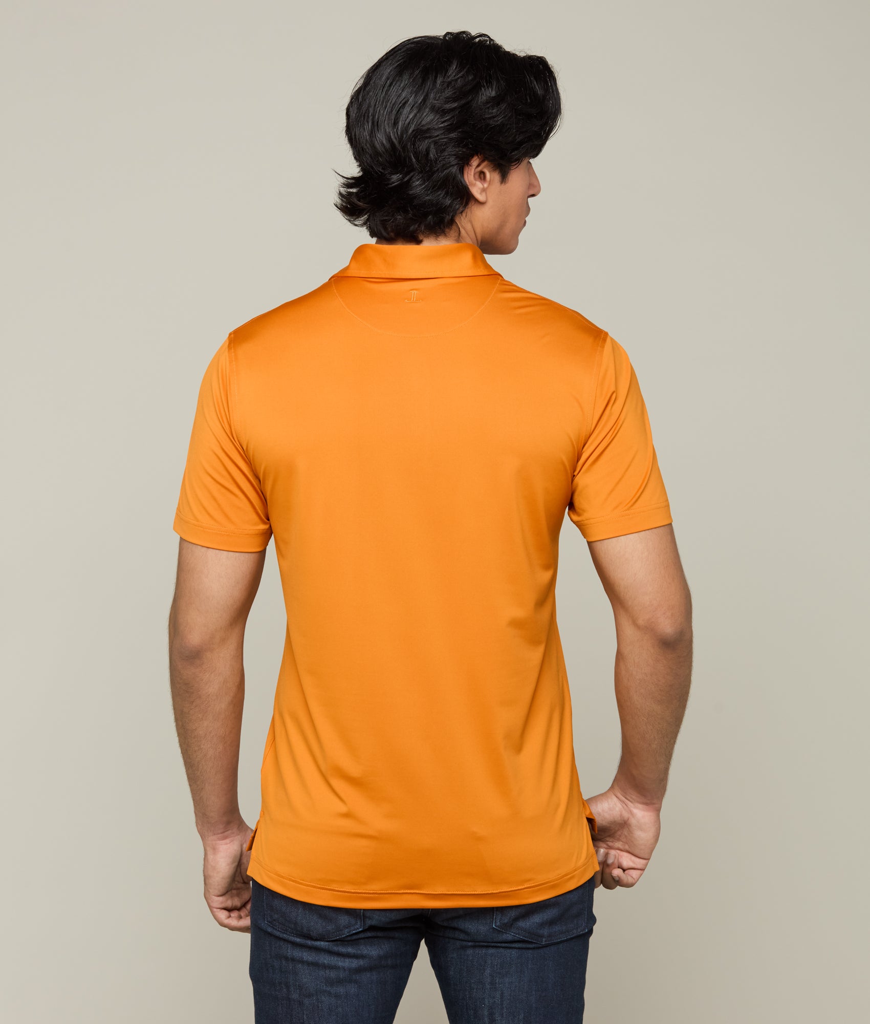 Lucchese Men's Golf Polo Shirt - UT Burnt Orange, Moisture-Wicking, Breathable & UV Protection - Perfect for Golf, Casual Wear & Outdoor Activities