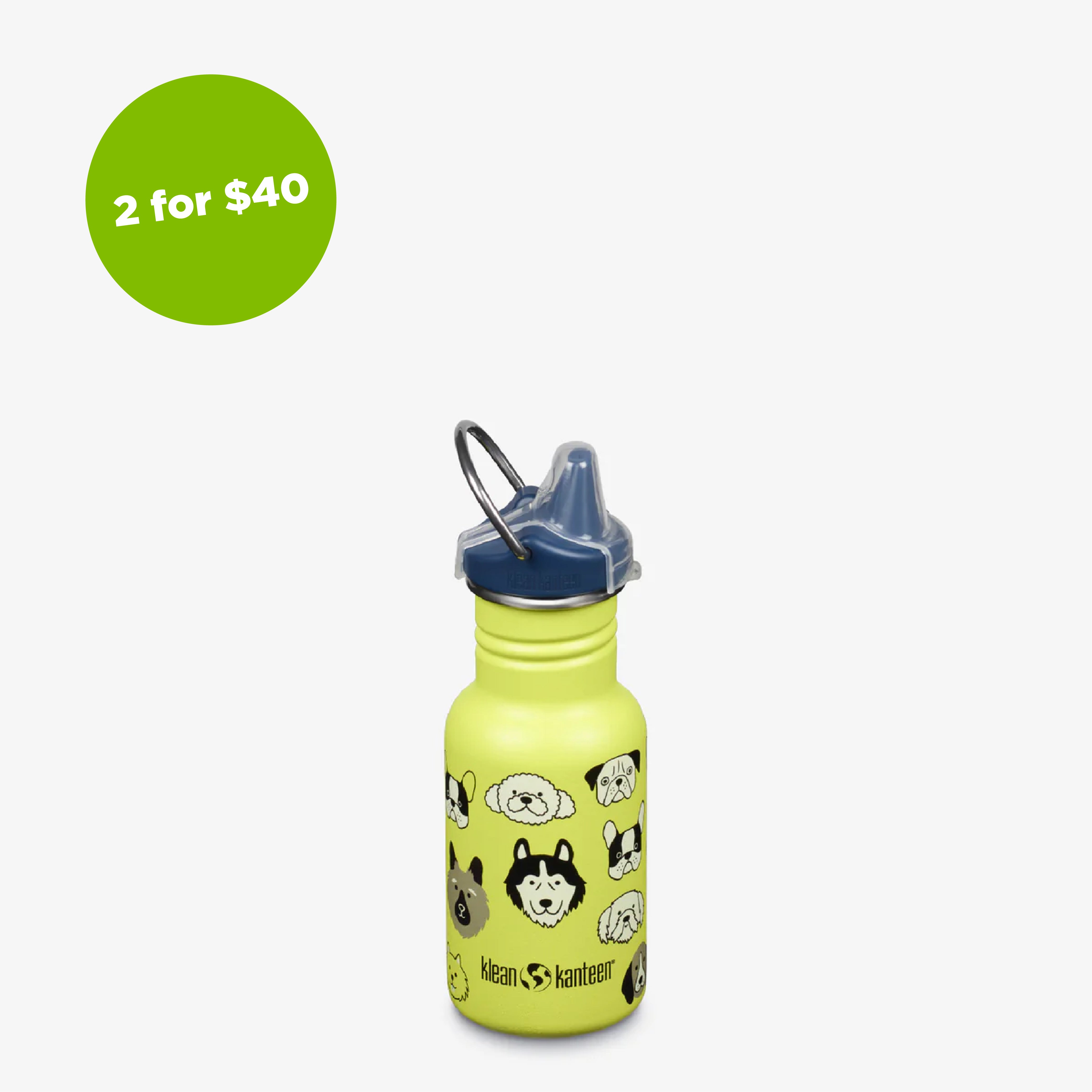 12oz (355ml) Classic Kids Sippy Cup with Spill-Proof Lid - BPA Free Leak Proof Toddler Water Bottle for Daycare, Travel & Outdoor Activities