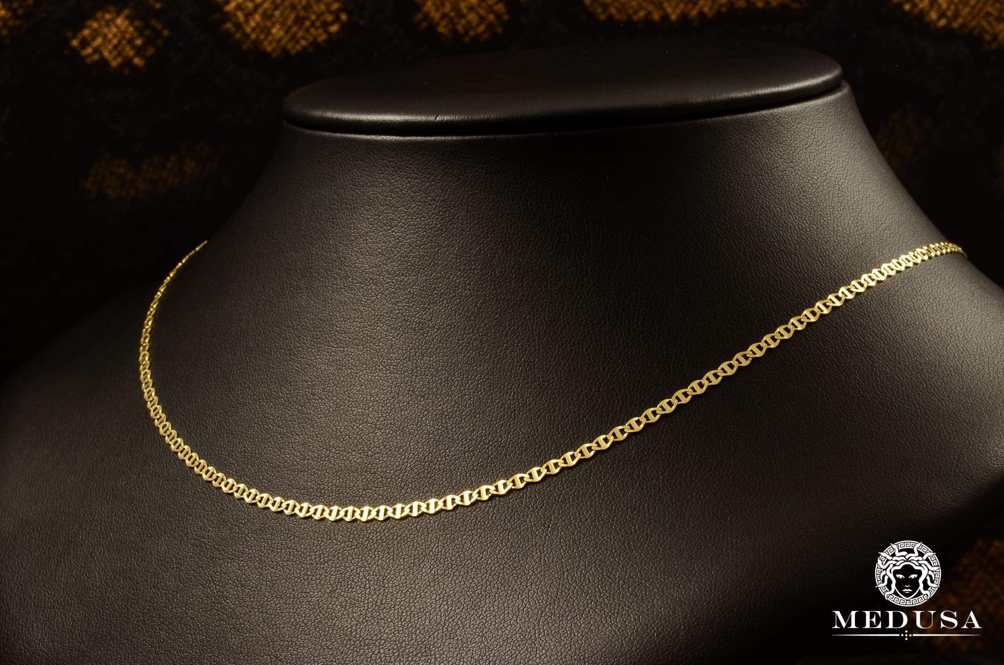 3mm Mariner Curb Chain Necklace for Women - Stainless Steel Waterproof Jewelry - Perfect for Everyday Wear, Beach & Outdoor Activities