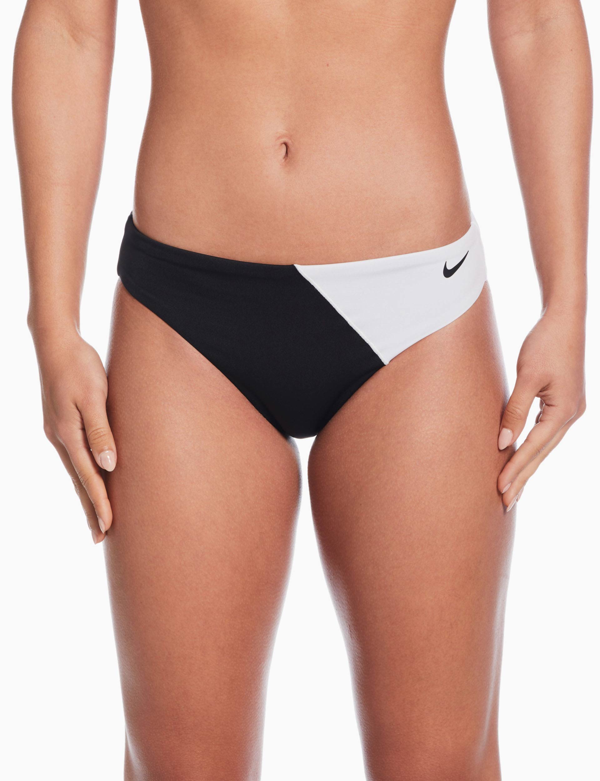 Color Block Hipster Bikini Bottom - Black | High Waisted Swimwear for Women | Perfect for Beach, Pool & Summer Vacations