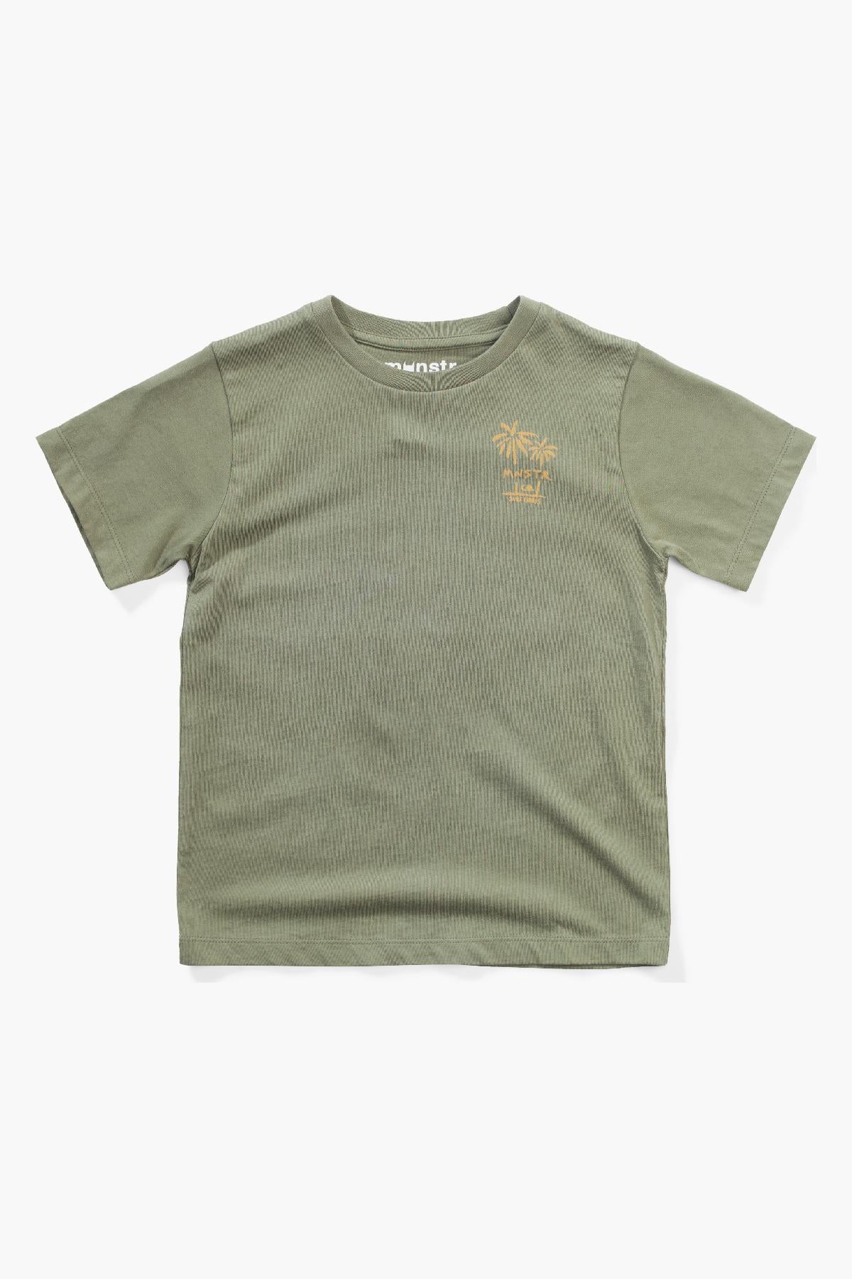 Boys Graphic T-Shirt - Munster Kids Sunset Olivine Design | Soft Cotton Tee for Casual Wear & Everyday Outfits