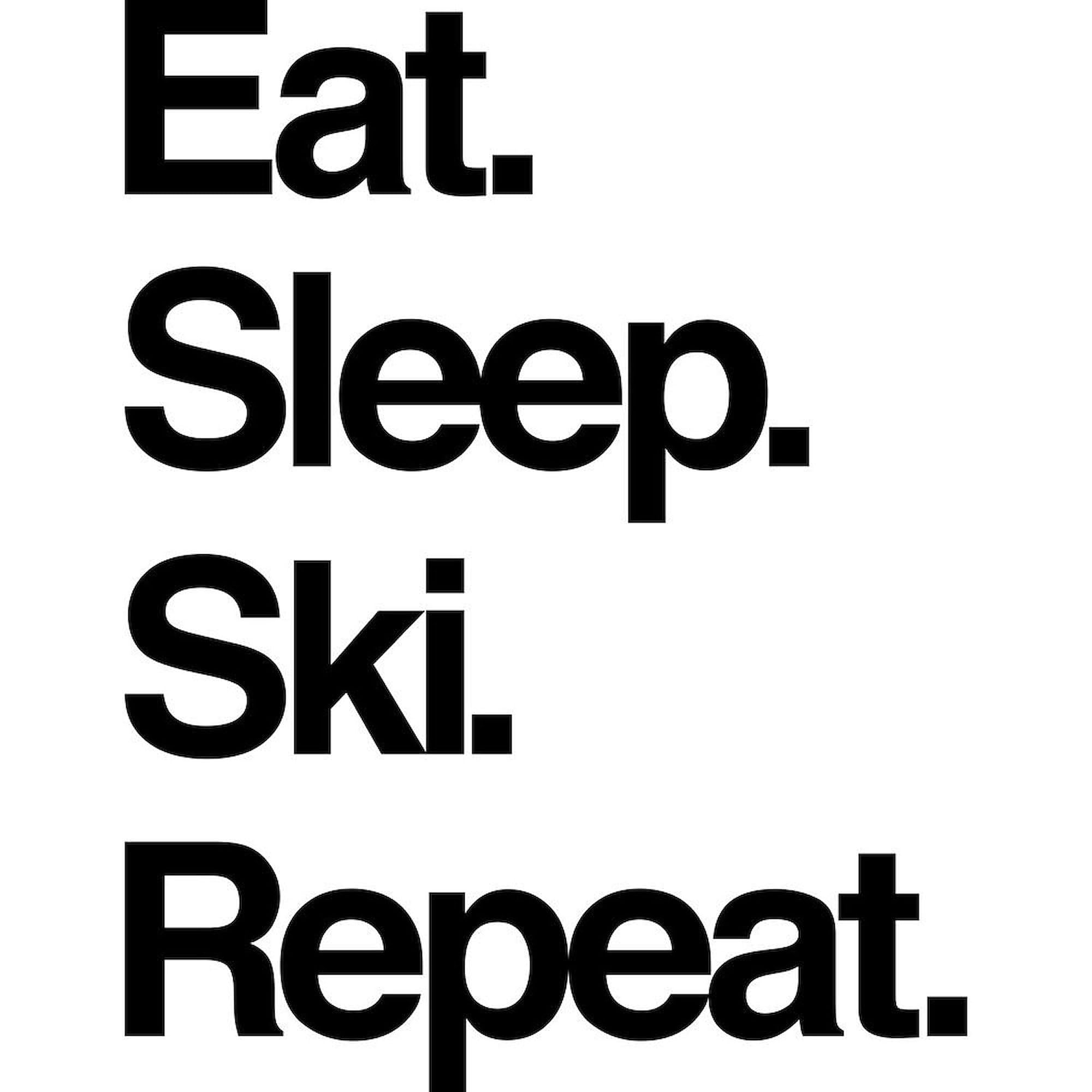 Eat Sleep Ski 20 oz Ceramic Coffee Mug - Large Insulated Tea Cup for Hot & Cold Drinks - Perfect for Ski Trips, Winter Vacations & Coffee Lovers