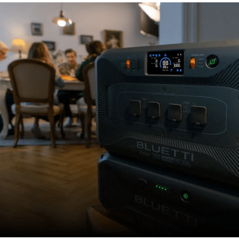 Bluetti APEX 300 Portable Power Station - 6000W 9000W Surge, 6.4kWh LiFePO4 Solar Generator for Home Backup & Off-Grid Living | Expandable to 42.8kWh | Emergency Power for Storms, Camping, RV & Outdoor Adventures