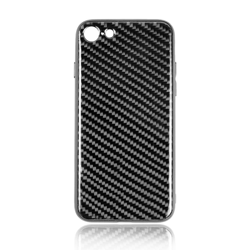Premium Epoxy Carbon Fiber Phone Case for iPhone 7/8/X - Anti-Scratch Protective Cover | Slim Durable Design for Everyday Use & Outdoor Activities