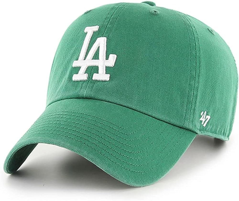 47 MLB Kelly Green Primary Logo Adjustable Strap Baseball Cap for Men & Women - One Size Fits Most - Perfect for Baseball Games, Outdoor Sports & Casual Wear