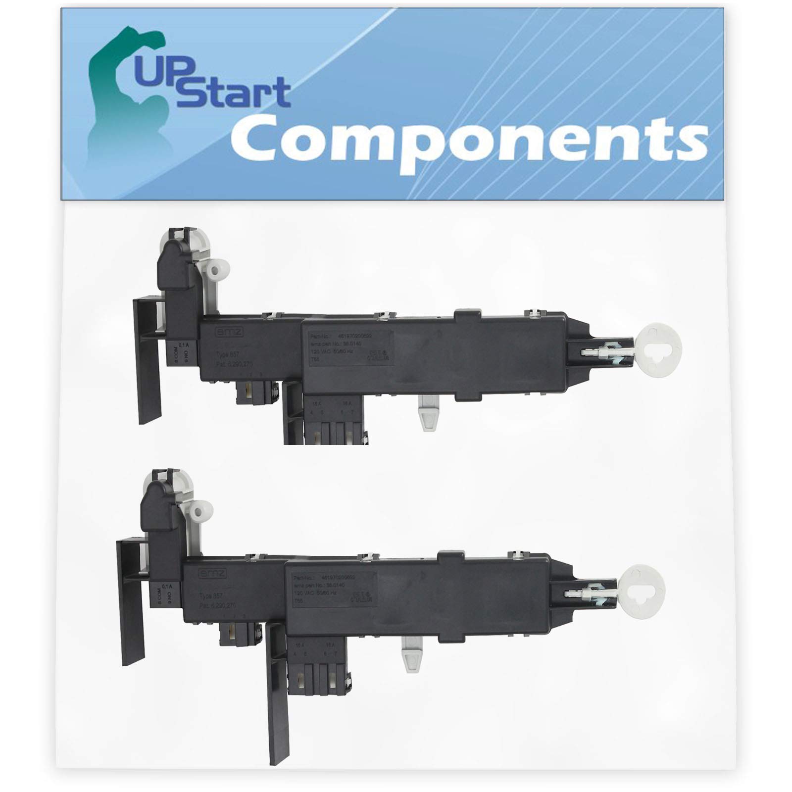 2-Pack Samsung WF337AAG/XAA Washing Machine Door Latch Lock Replacement - Compatible with DC64-00519B Washer Door Lock Switch Assembly - Perfect for DIY Washer Repair & Maintenance - Fixes Broken Door Latch Issues in Samsung Front Load Washers