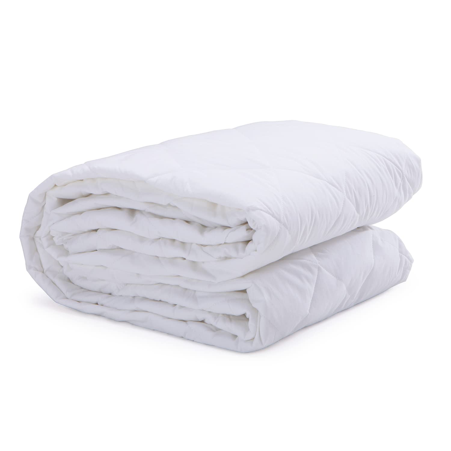 Premium Downlite Stearns & Foster 400 Thread Count King Size Cotton Sateen Mattress Pad - Cooling & Breathable Bed Topper for Luxury Comfort - Perfect for Master Bedrooms, Guest Rooms & Hotels