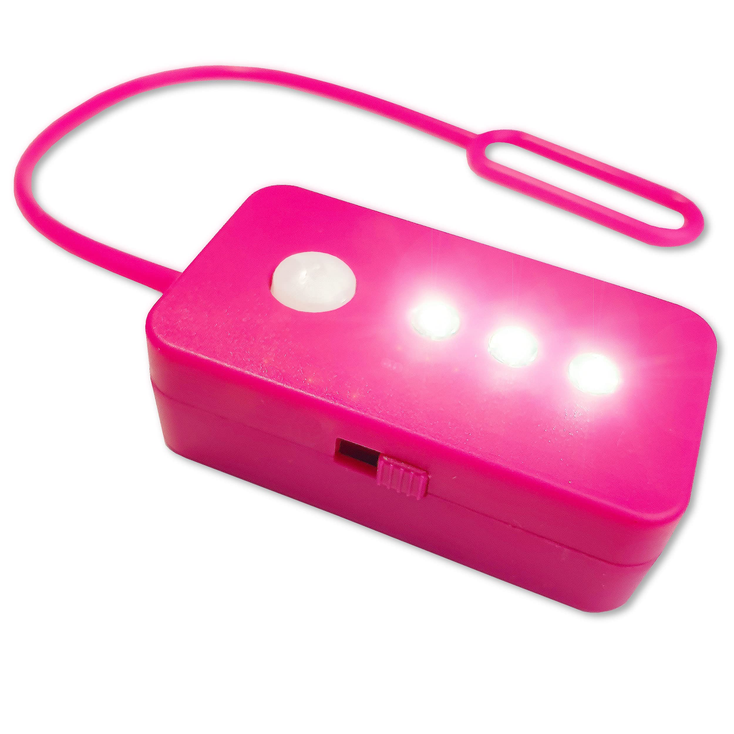 Automatic Sensor LED Purse Light - Keychain Light for Handbags, Purses & Camping (Pink, Black, White) | Perfect for Nighttime Visibility, Emergency Lighting & Outdoor Adventures