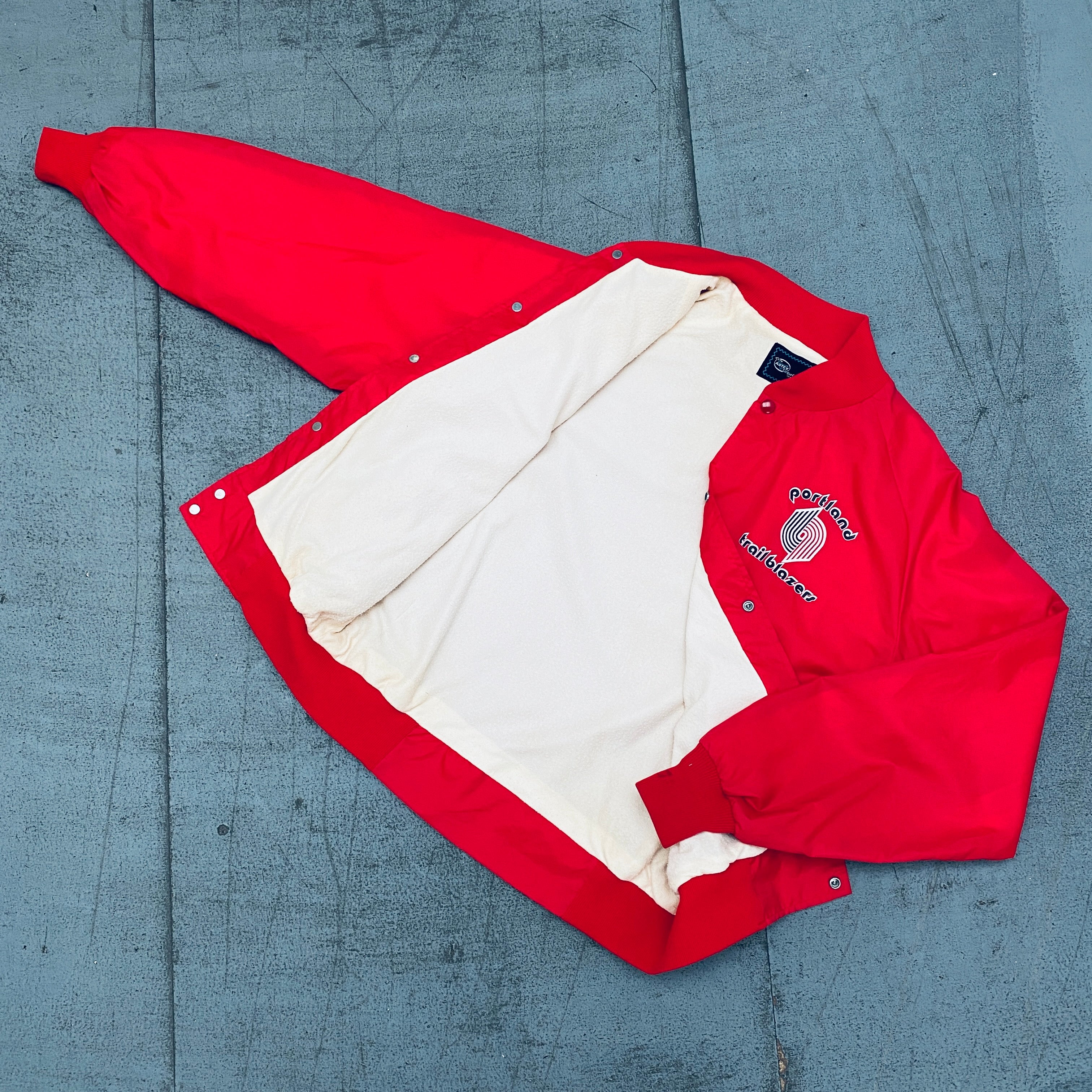 Portland Trail Blazers 1980s Vintage Lightweight Bomber Jacket - Men's Large - Retro NBA Basketball Fan Apparel for Game Day & Casual Wear