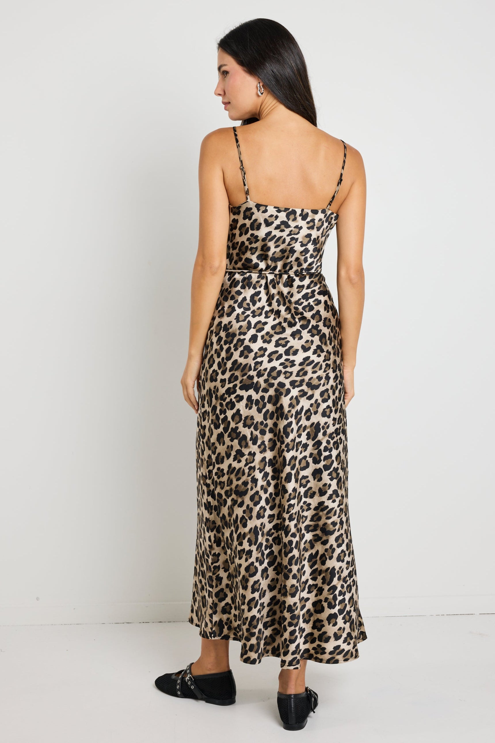 Elegant Satin V-Neck Slip Dress for Women - Perfect for Parties, Date Nights & Special Occasions