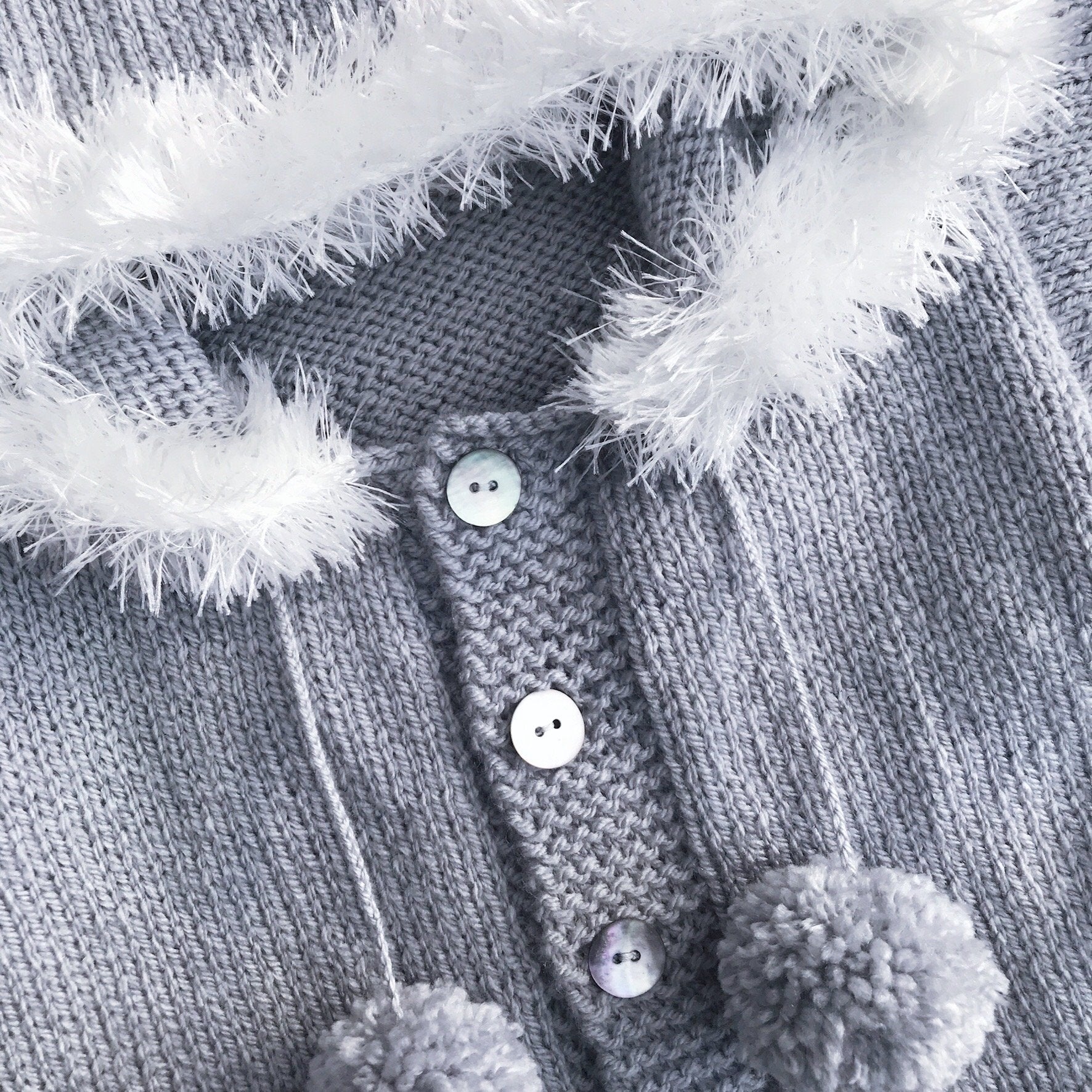 Custom Grey Faux Fur Hoodie for Women - Cozy Winter Fashion Outerwear - Perfect for Casual Outings, Streetwear & Cold Weather Layering