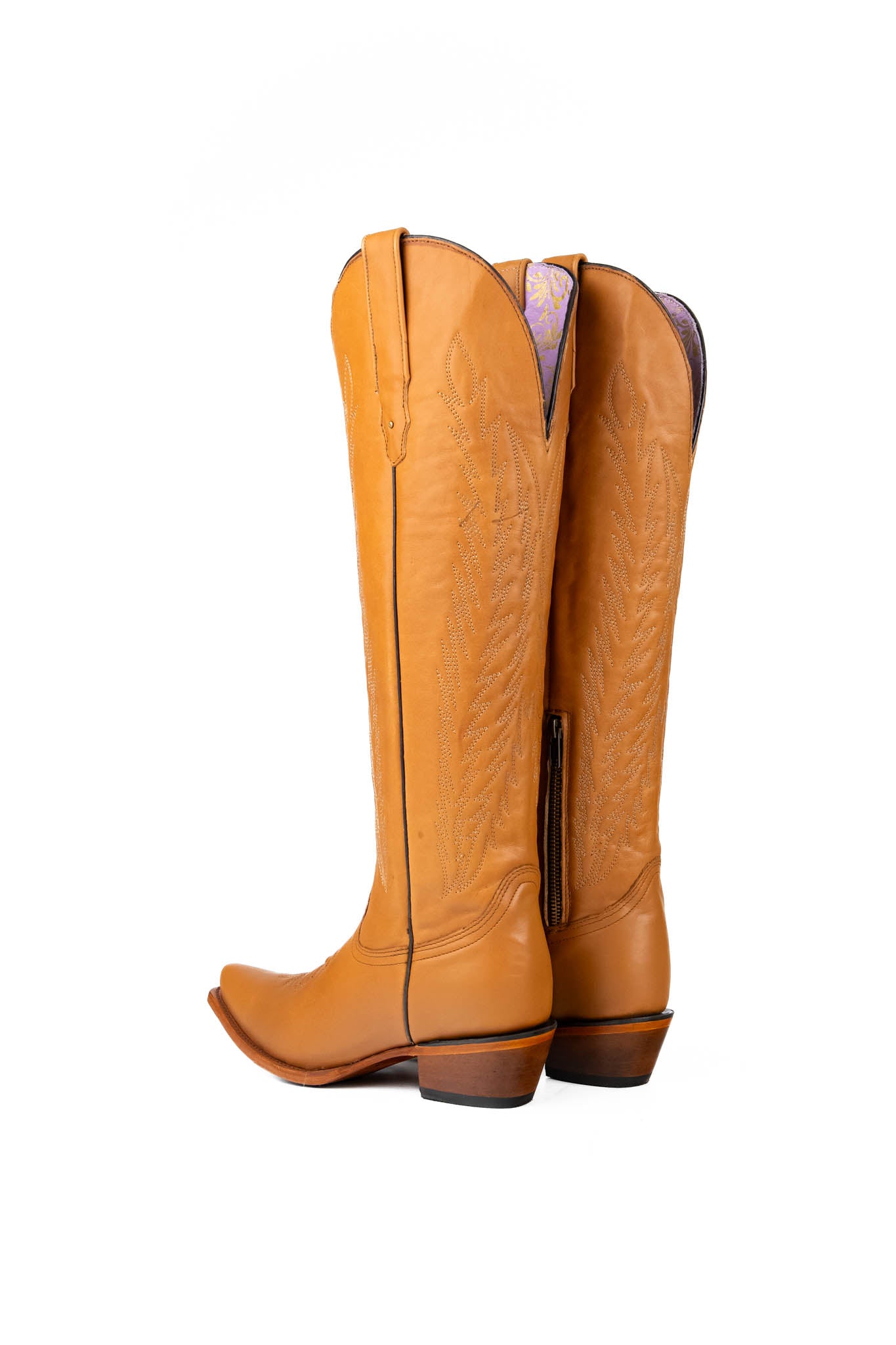 Valentina Tall Neutral Snip Toe Cowgirl Boots for Women - Western Riding & Country Fashion Boots for Everyday Wear