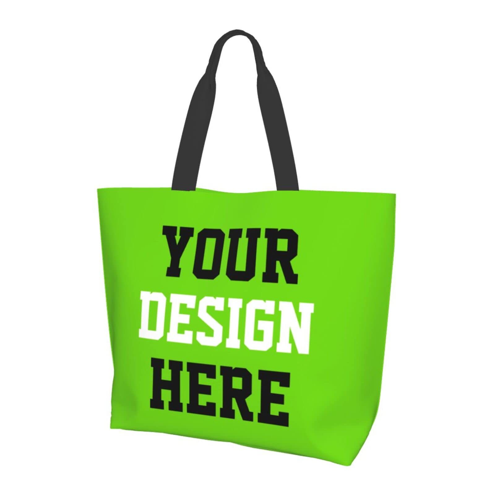 Custom Printed Tote Bags with Logo - Personalized Shoulder Bags for Women, Team, Business & Travel - Ideal for Shopping, Work, School & Promotional Gifts