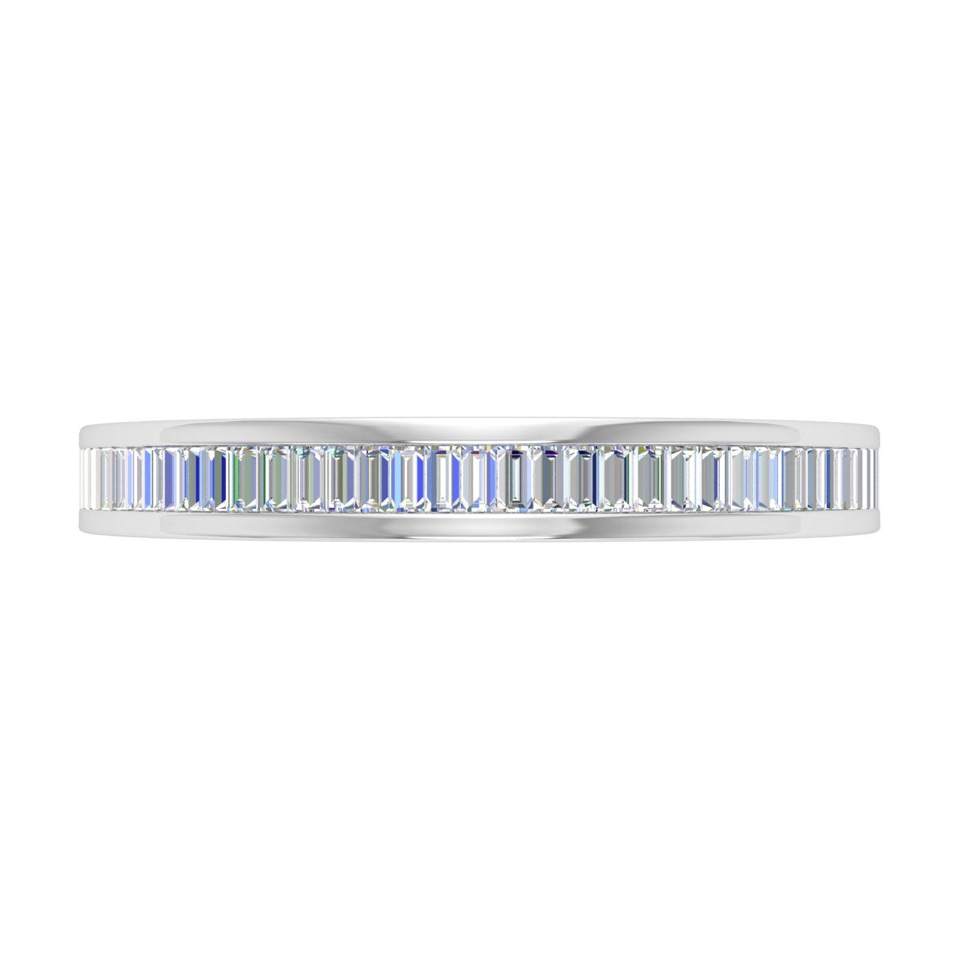 1/2 Carat Channel Set Baguette Diamond Wedding Band Ring in 10K Gold - Elegant Bridal Jewelry for Engagement, Anniversary & Special Occasions