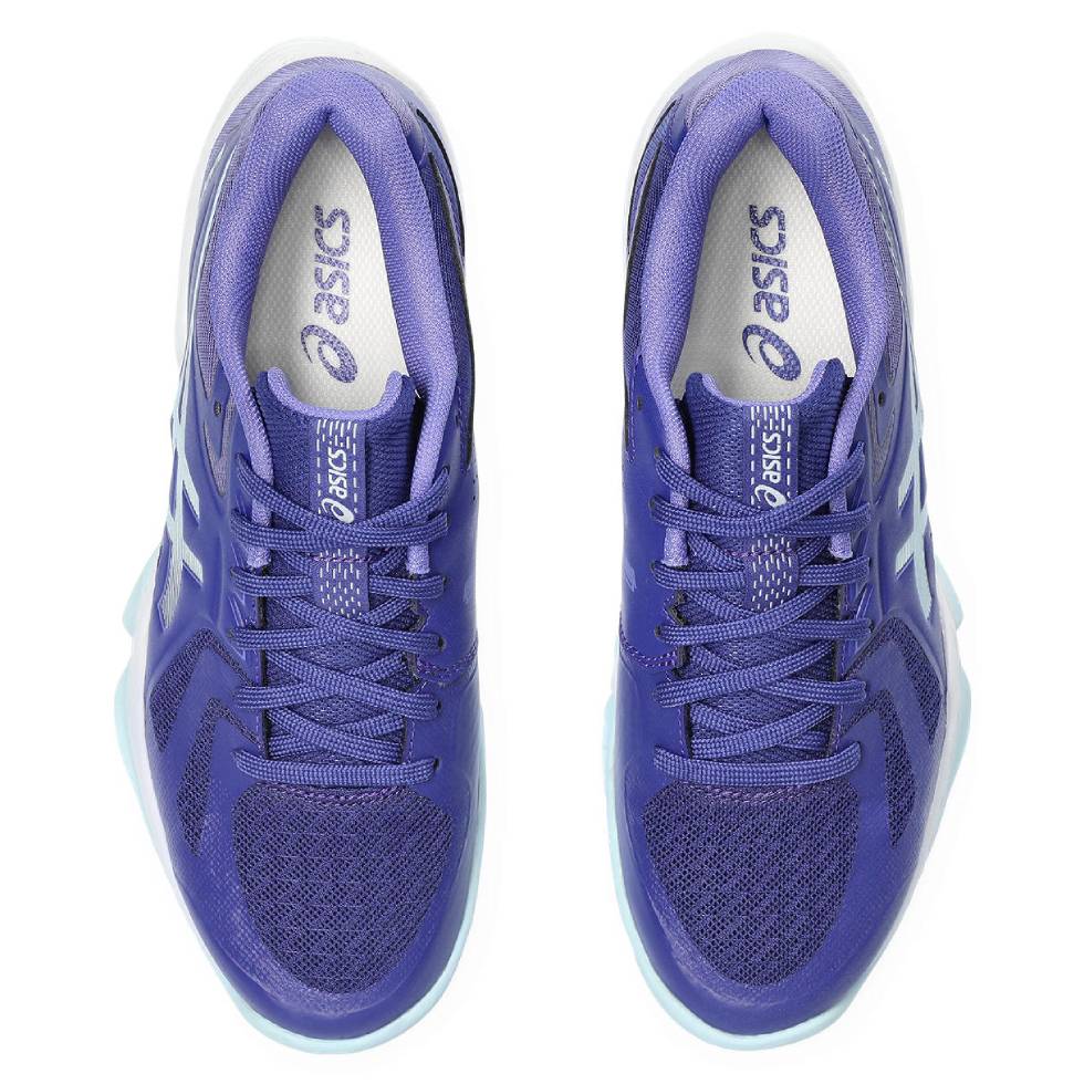 ASICS Blade FF Women's Indoor Volleyball Shoes - Lightweight Court Sneakers for Women with Cushioning (Purple/Blue) - Perfect for Volleyball, Badminton & Indoor Sports Training