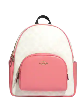 Coach Signature Canvas Court Backpack - Stylish & Durable for Work, School & Travel | Women's Fashion Accessory