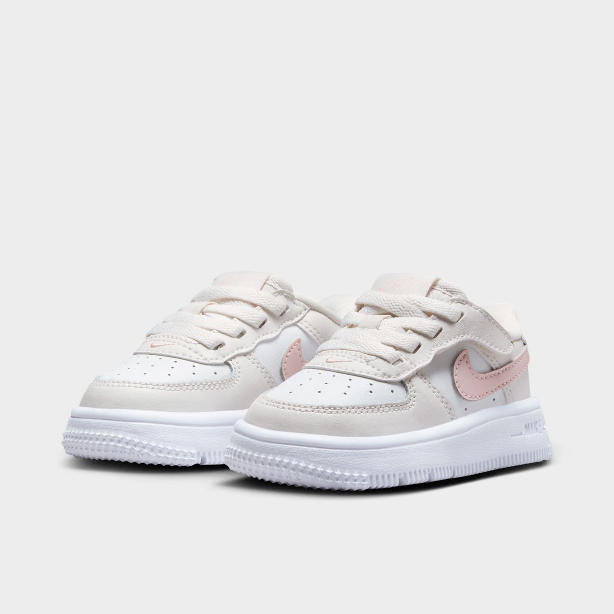 Nike Air Force 1 Low EasyOn TD Sneakers for Toddlers - Phantom/Echo Pink & Summit White | Comfortable Slip-On Shoes for Kids, Perfect for School, Play & Everyday Wear