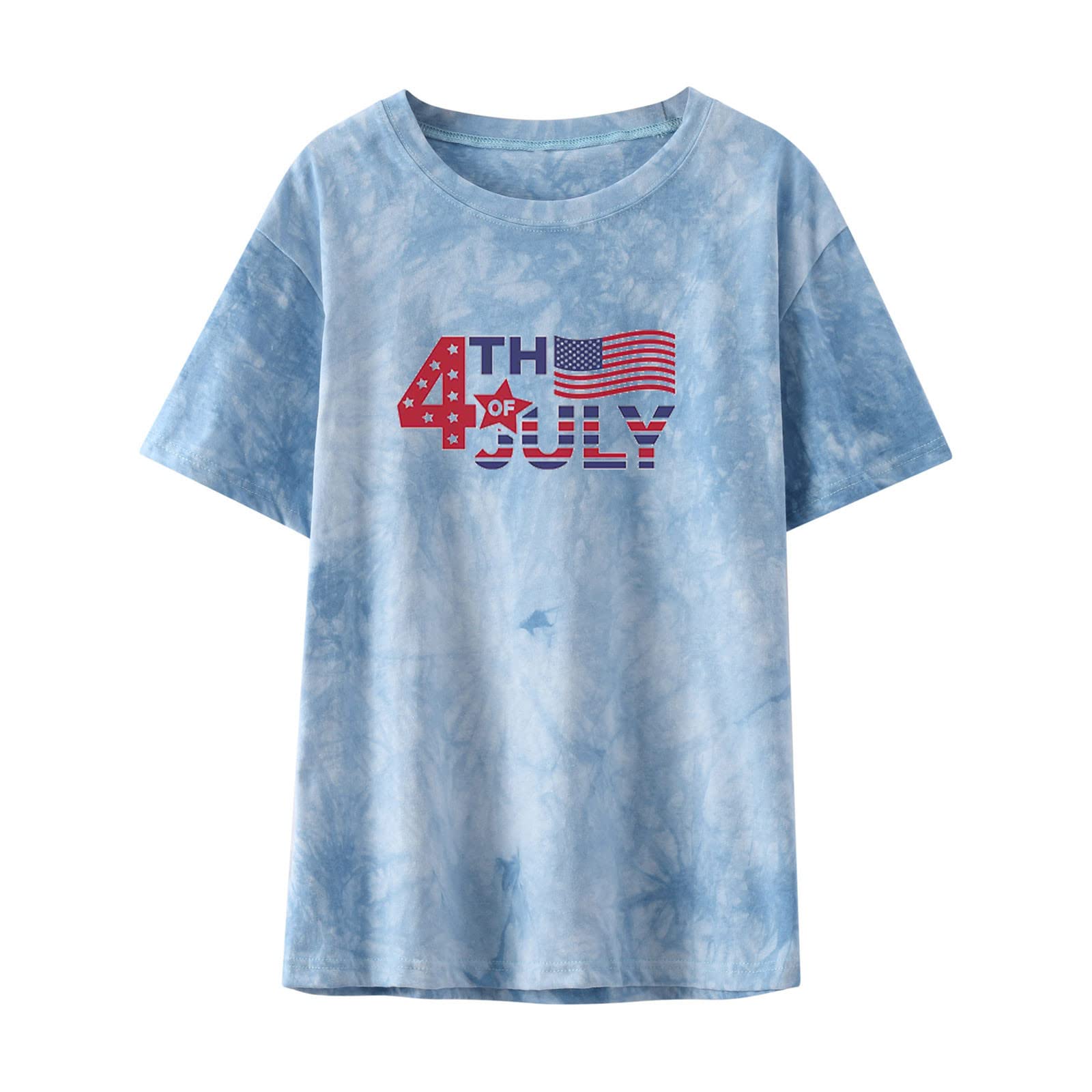 Women's Casual T-Shirts - Summer Cute Printed Tee, Loose Fit Plus Size Short Sleeve Blouse, Sexy & Comfortable Tunic Top for Everyday Wear, Outings & Vacation