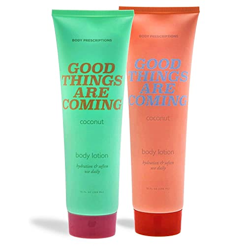 2 Pack Body Lotion - Ultra Moisturizing Cream for Nourished & Smooth Skin - 10oz Coconut Scented Lotion for Body, Hands & Feet - Perfect for Daily Hydration & Spa Nights