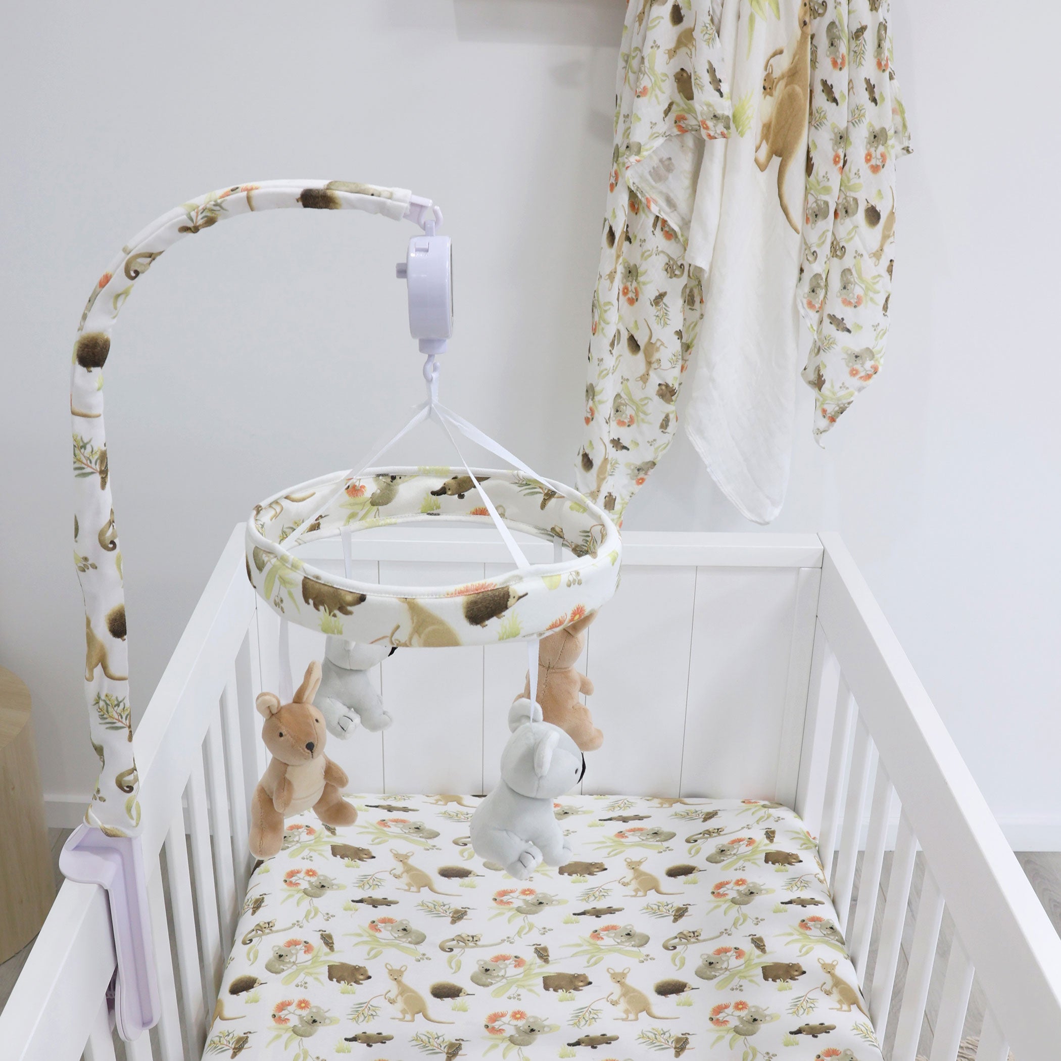 Aussie Animals Musical Mobile - Baby Crib Mobile with Soothing Music & Adorable Australian Wildlife - Perfect for Nursery Decor & Baby Shower Gifts