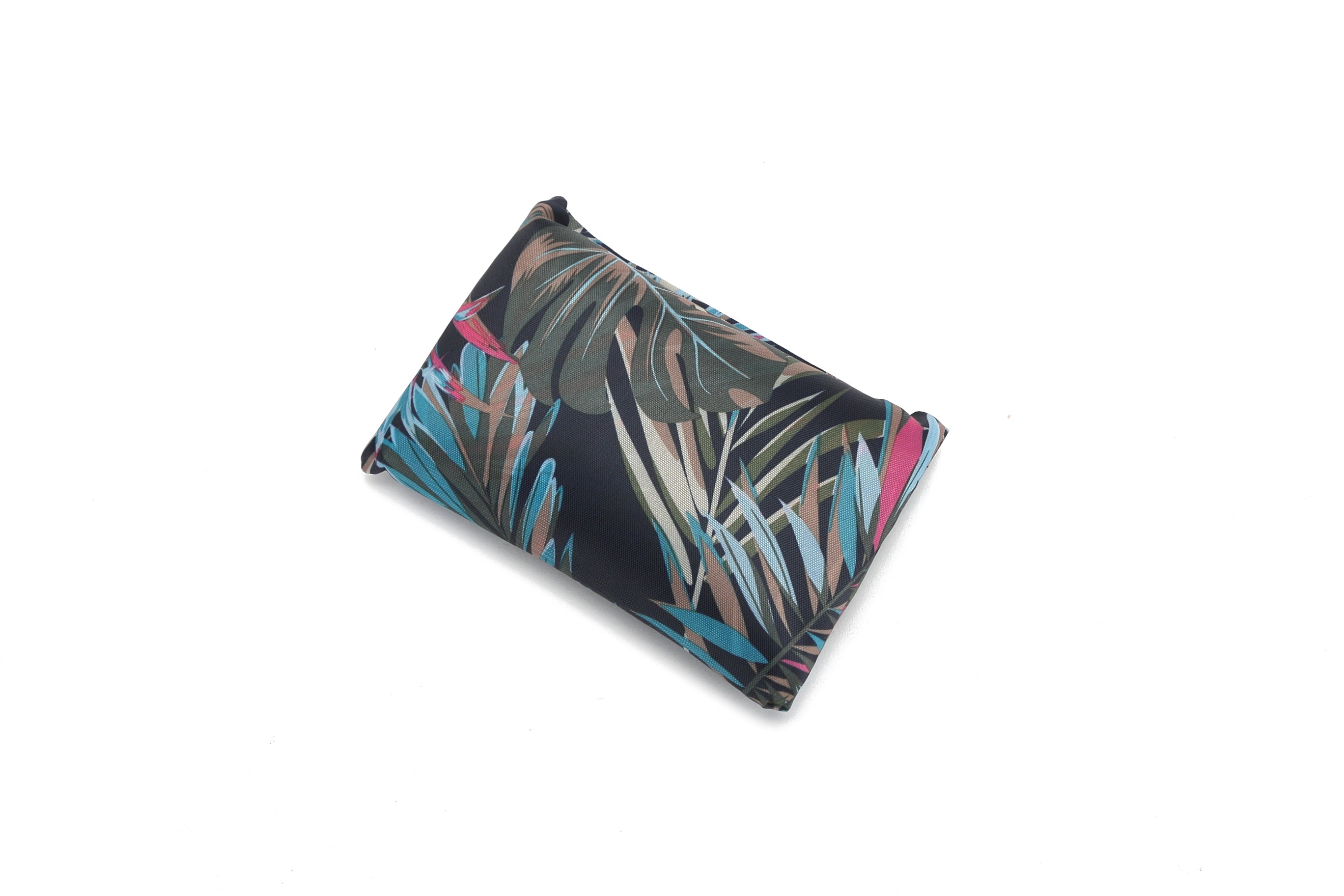 Foldable Jackie Bag Monstera Navy - Stylish Crossbody Purse for Women, Lightweight & Waterproof Shoulder Bag for Travel, Shopping, Work & Daily Use