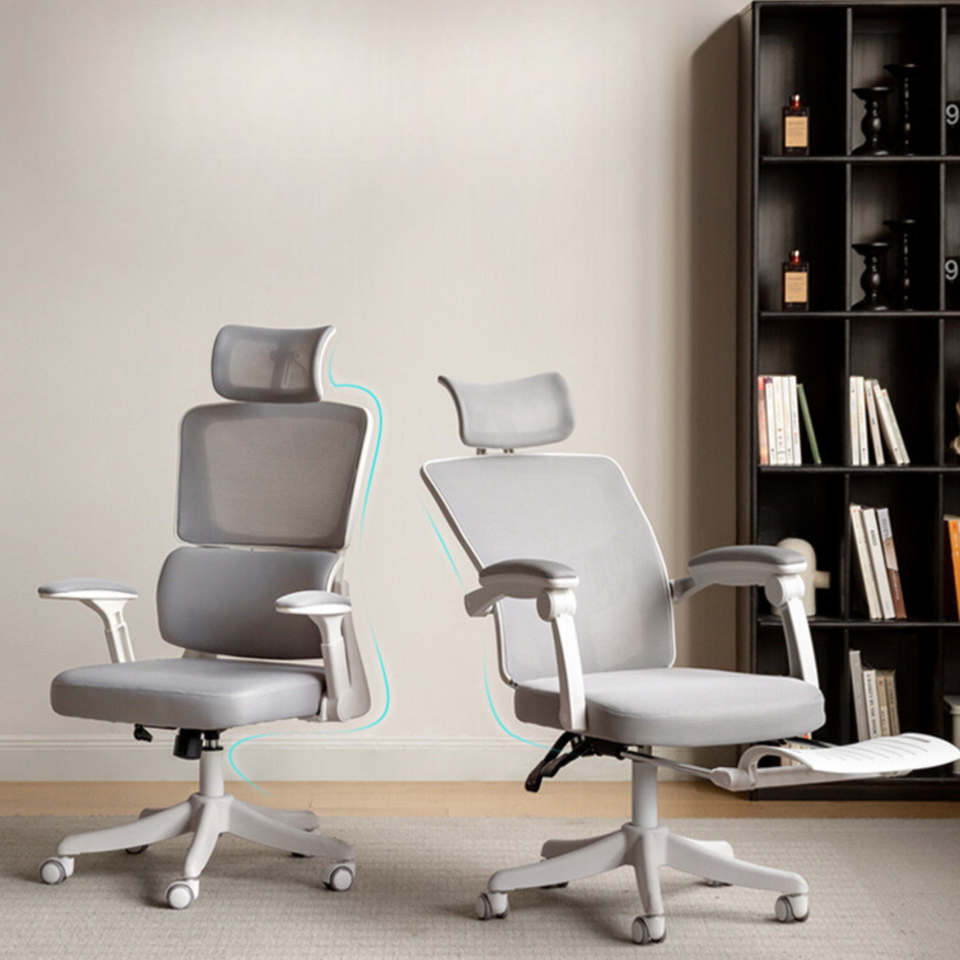 Ergonomic Office Chair with Lumbar Support - Comfortable Computer Desk Chair for Long Hours Sitting - Perfect for Home Office, Gaming, and Workspace