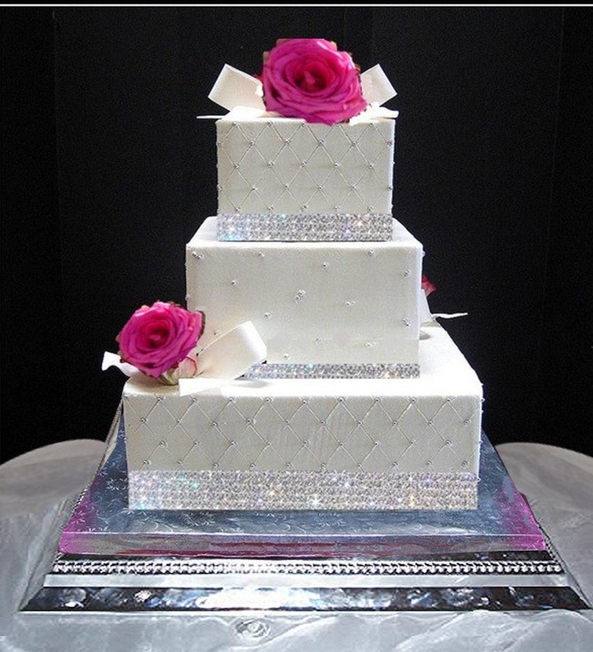 Sparkling Crystal Cake Ribbon Rhinestone Banding - 5 Rows, 3 Yards - Elegant Wedding Cake Decoration for Bridal Showers, Birthday Parties & Special Occasions