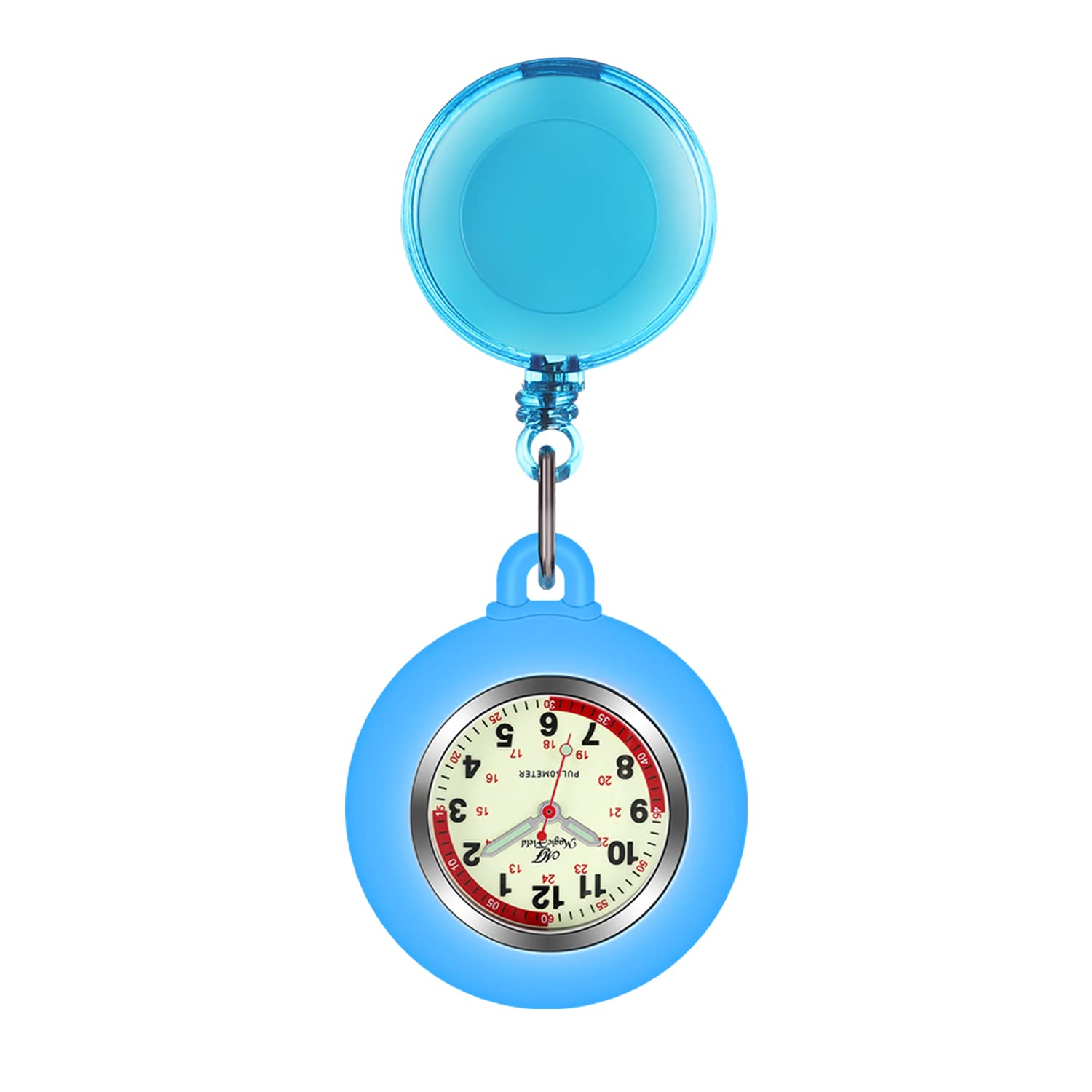 ManChDa Nurse Watch - Retractable Fob Watch with Clip for Nurses (1/3/4/5 Pack) - Ideal for Medical Professionals, Students & Healthcare Workers