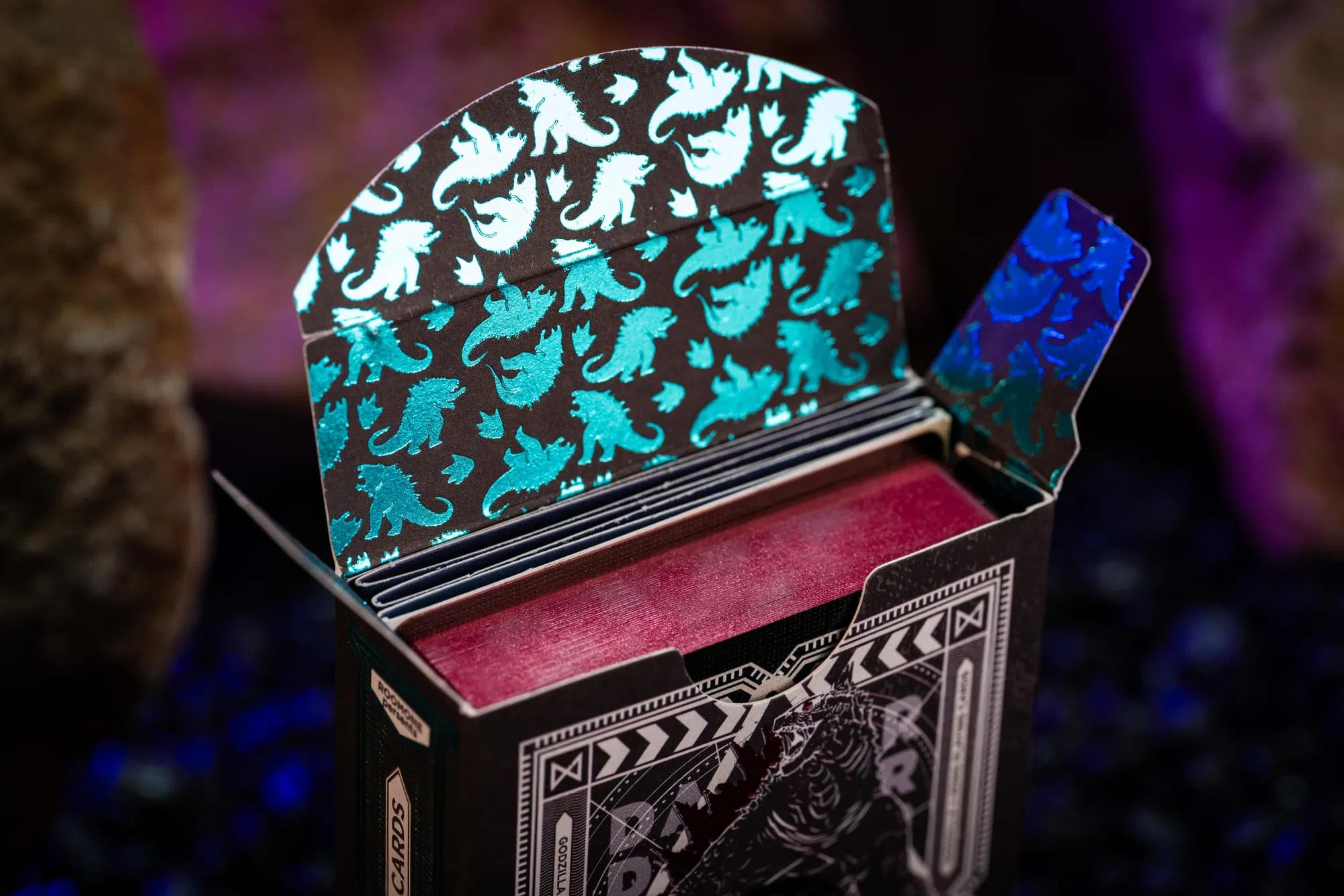 Premium Godzilla Playing Cards - Gold Gilded Deck for Collectors, Poker, Magic Tricks & Game Nights