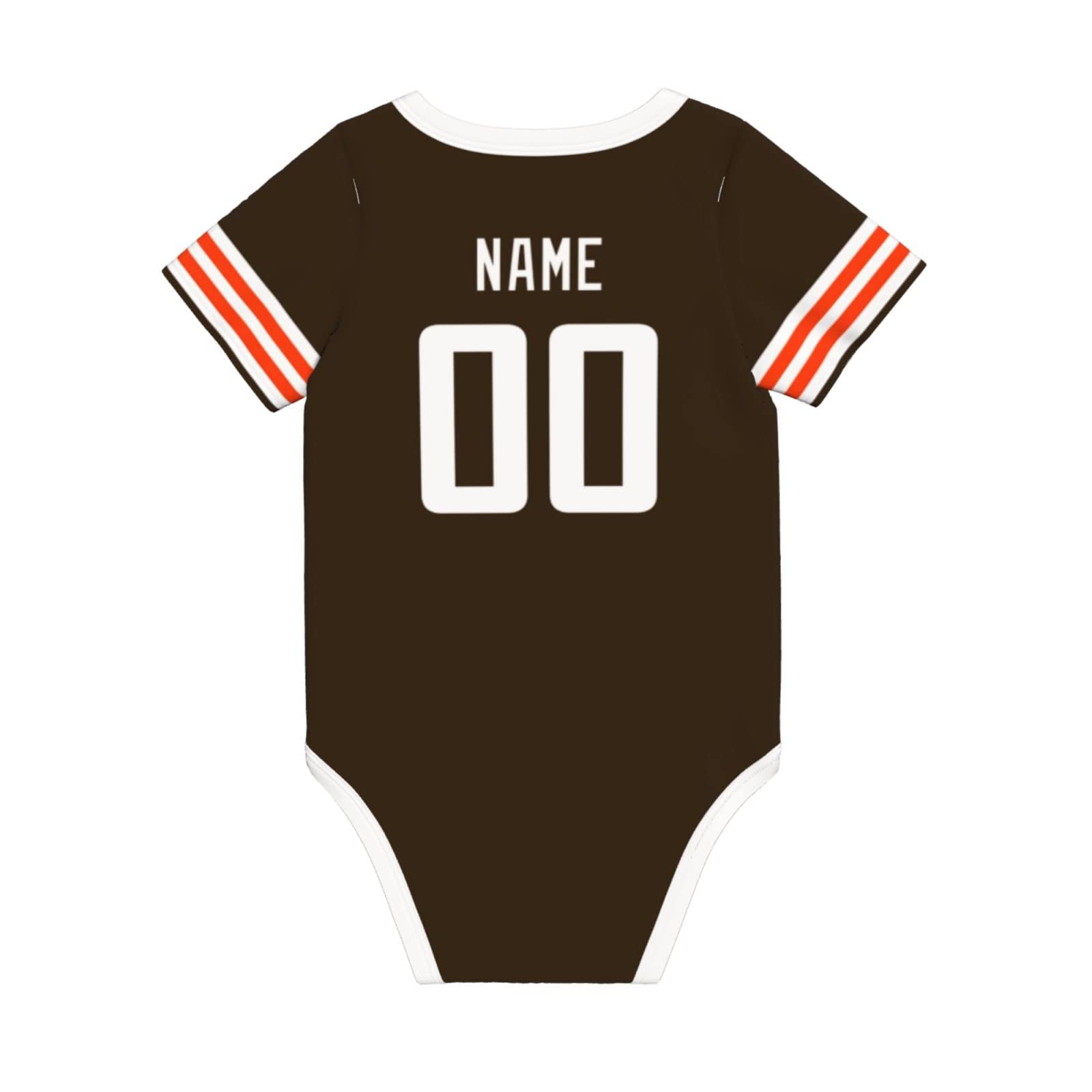 Custom Baby Clothes - 100% Cotton Personalized Baby Suit with Name & Number - Perfect for Newborn Gifts, Christening, Birthday & Photo Shoots