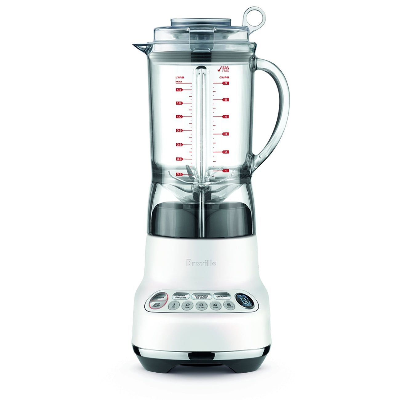 Breville The Fresh and Furious Blender - High-Speed 1200W Countertop Blender for Smoothies, Juices & Food Prep, Sea Salt (BBL620SST1ACA1) - Perfect for Home Kitchens & Healthy Lifestyles