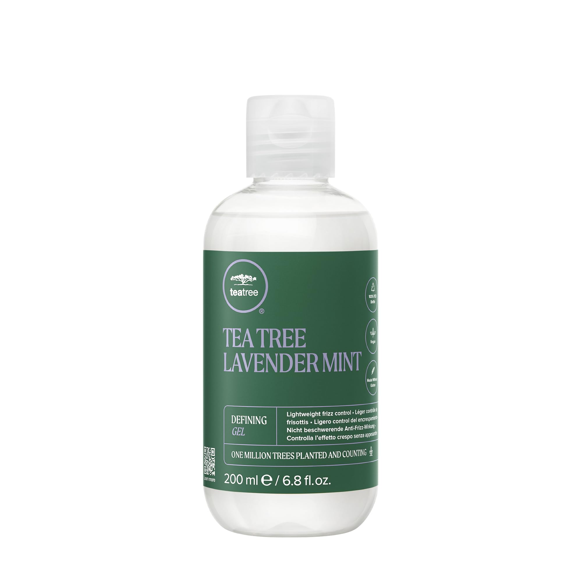 Tea Tree Lavender Mint Defining Hair Gel - Lightweight Frizz Control for Coarse, Curly & Dry Hair - Perfect for Natural Curls & Styling