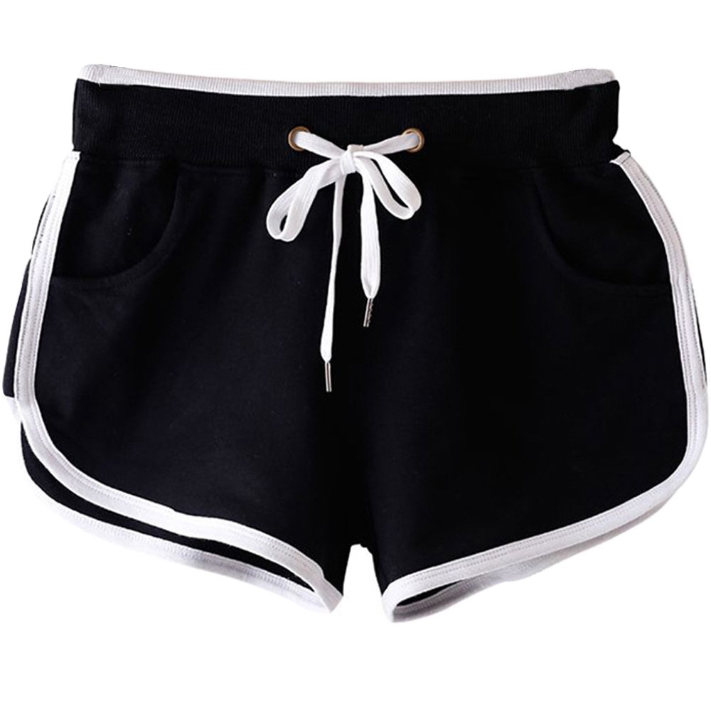 Premium Cotton Dolphin Shorts for Women & Teen Girls - High Waisted Running, Gym, Yoga & Workout Athletic Shorts (2-Pack) - Perfect for Sports, Fitness & Casual Wear