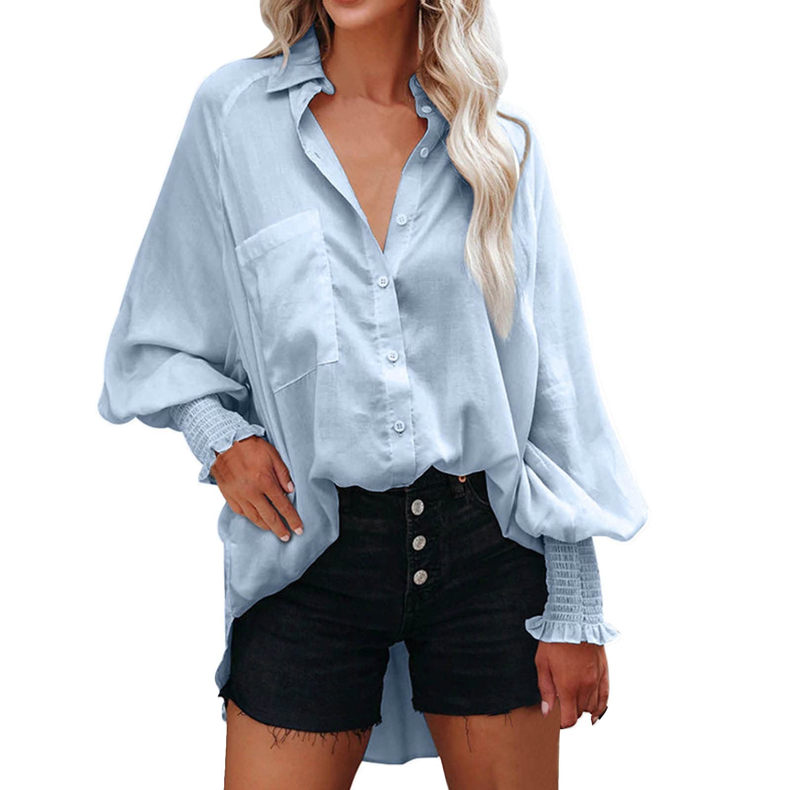 Oversized T-Shirts for Women - Printed Patchwork Crew Neck Long Sleeve Sweatshirts | Casual Pullover Tops for Everyday Wear, Street Style & Layering