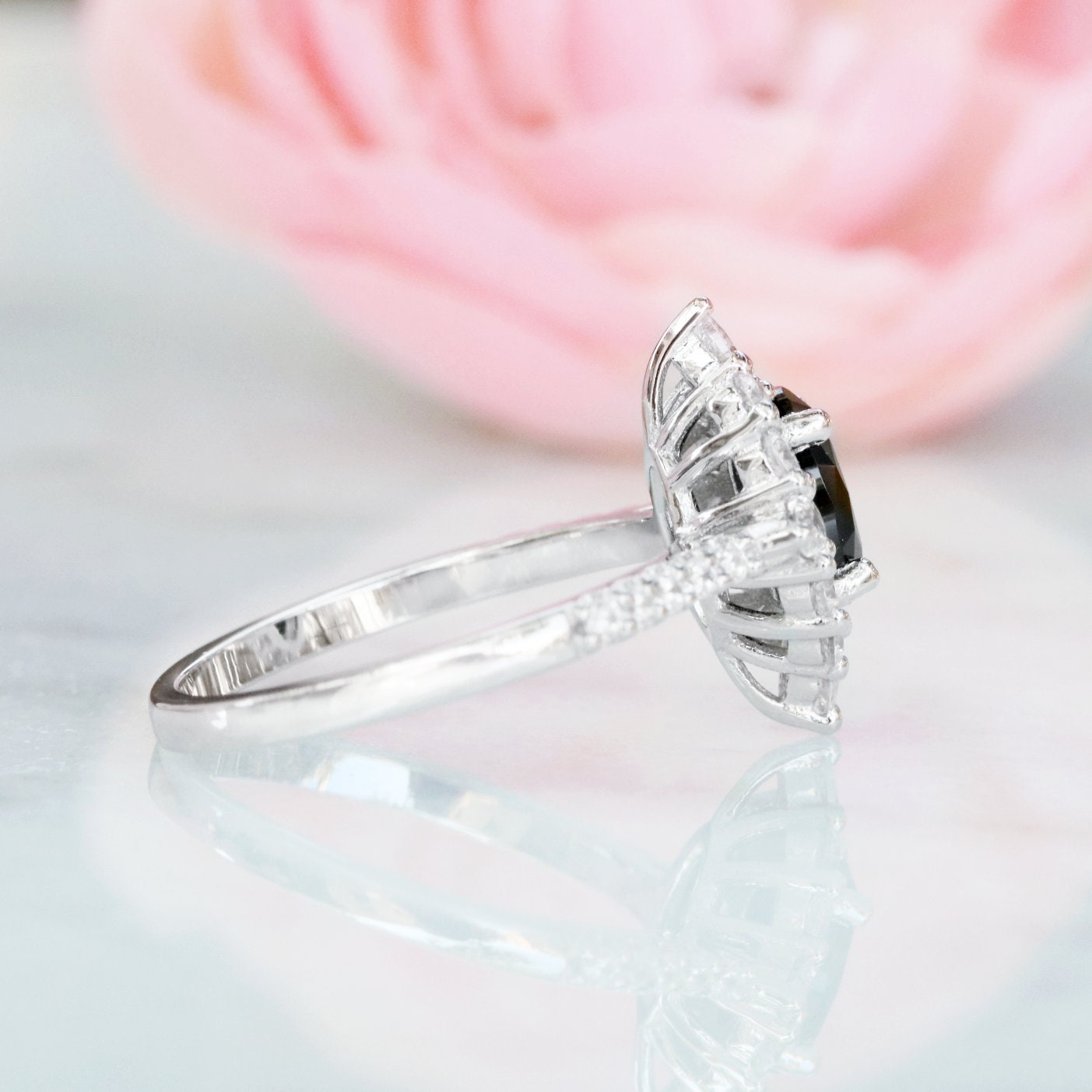 Black Onyx Sterling Silver Ring for Women - Elegant & Durable Jewelry for Everyday Wear, Gifts, and Special Occasions